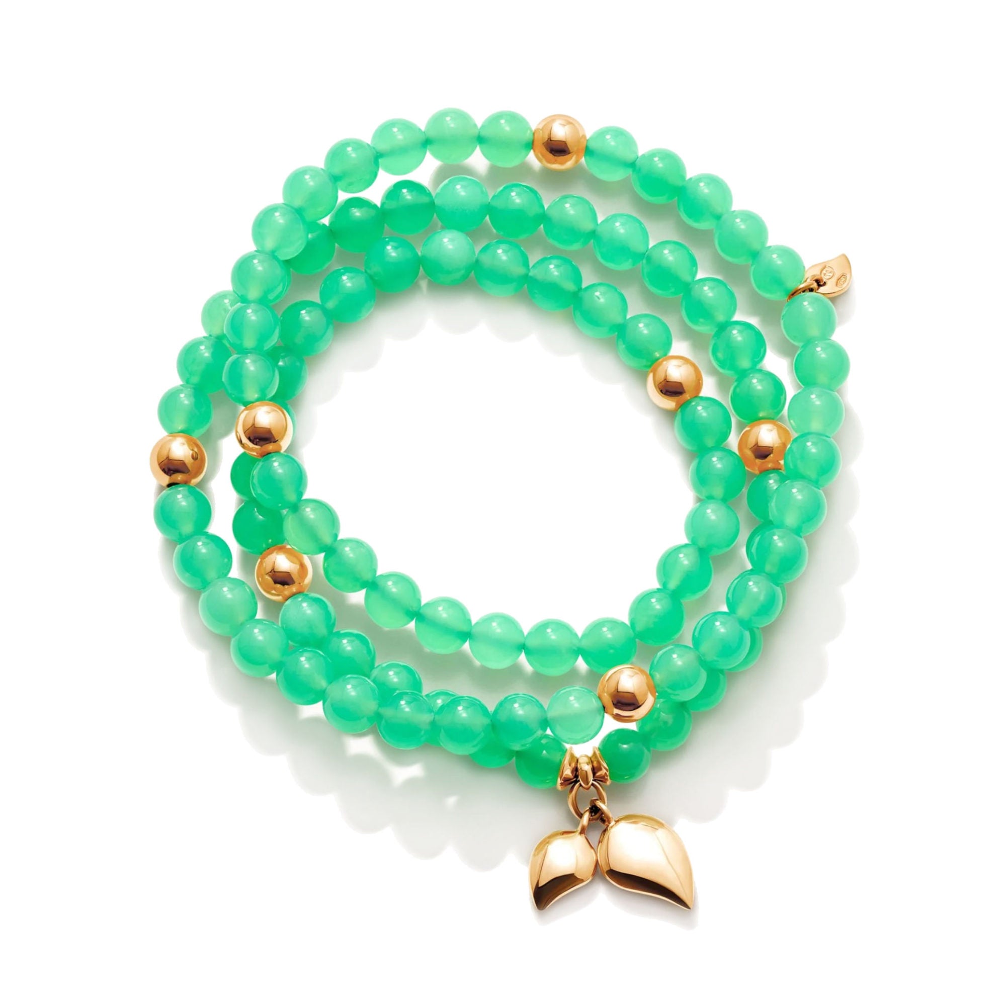 Tamara Comolli INDIA Armband (B-IND-Chry-3-l-rg) aus Roségold mit Chrysopras