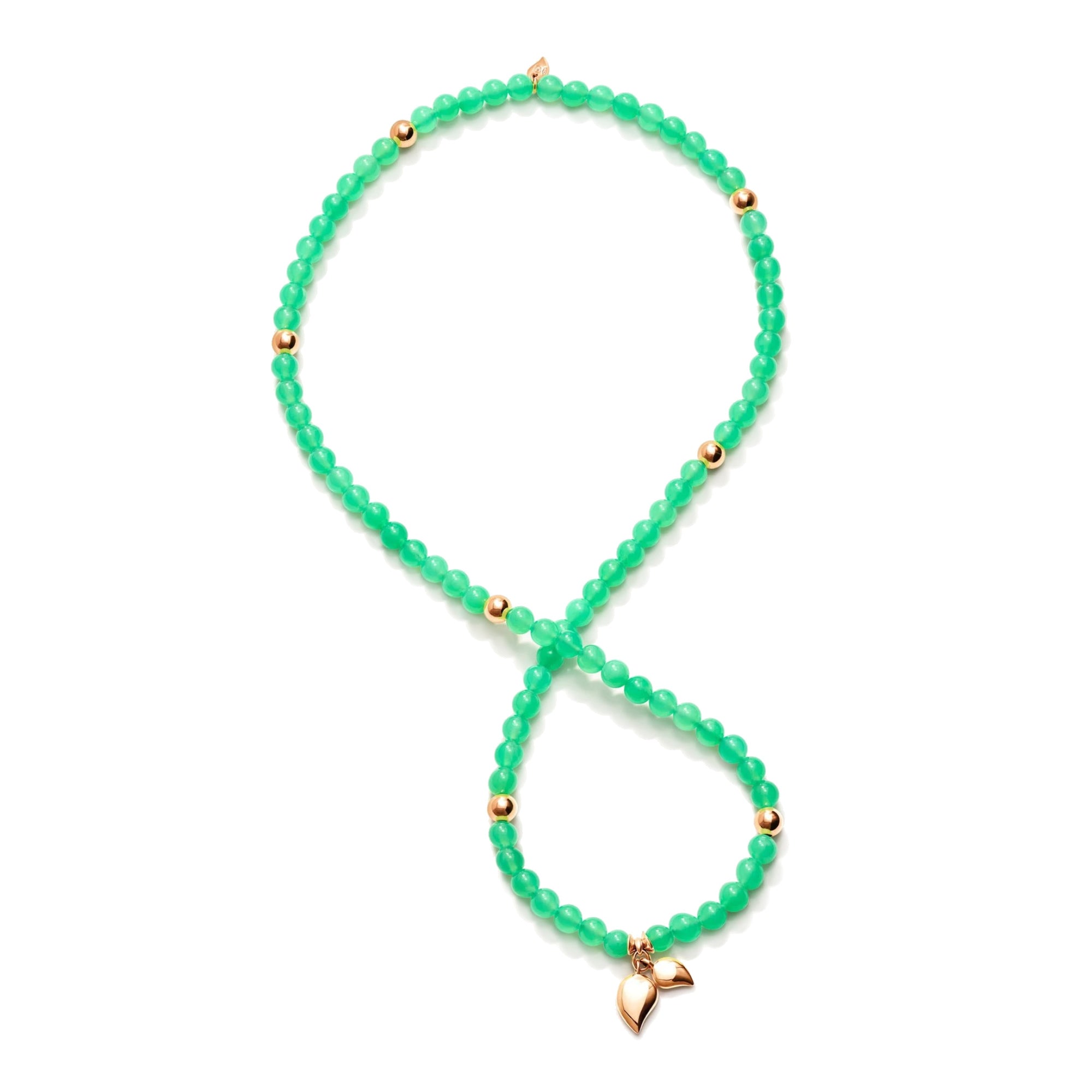 Tamara Comolli INDIA Armband (B-IND-Chry-3-s-rg) aus Roségold mit Chrysopras
