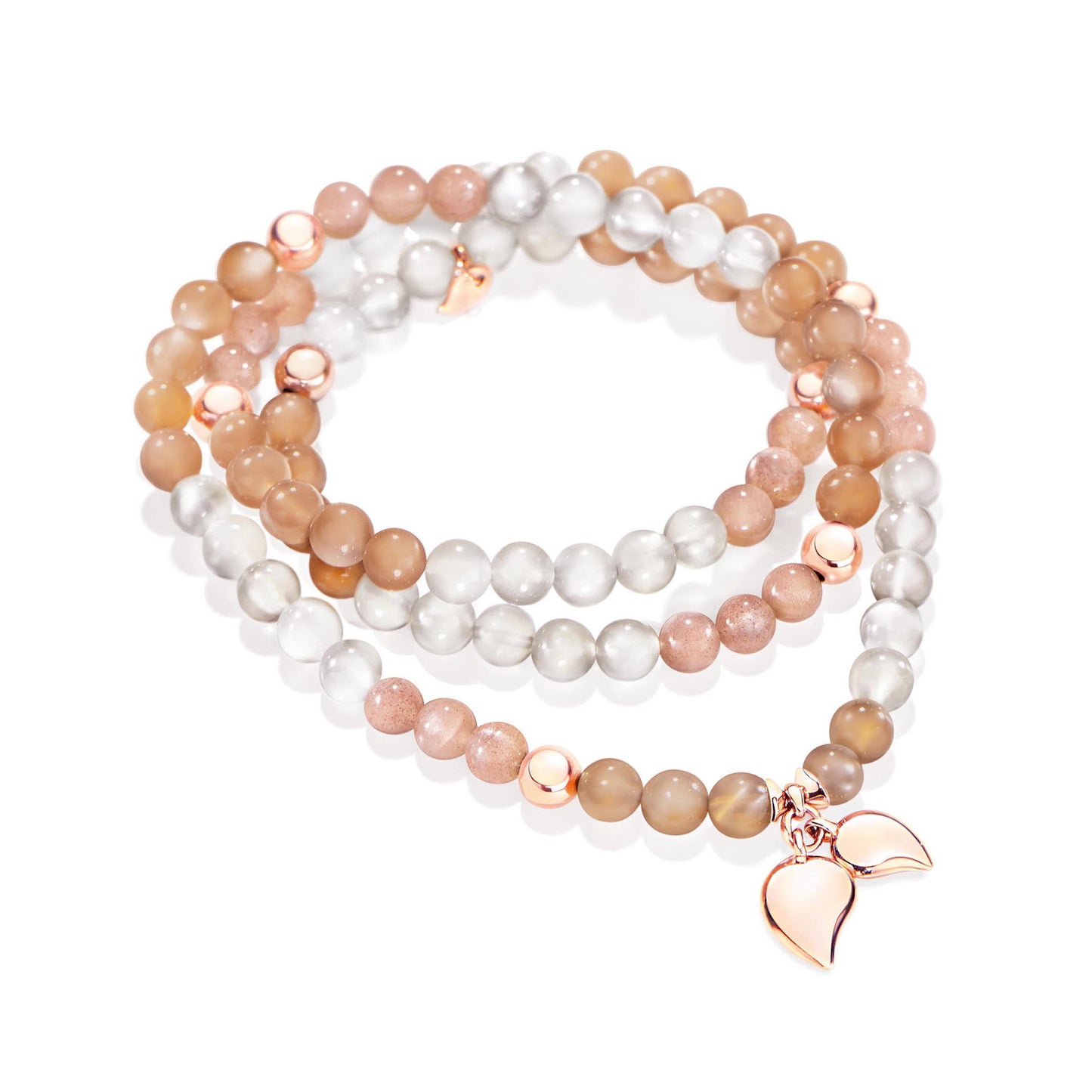 Tamara Comolli INDIA Armband 'Camel' Medium (B-IND-Camel-m-rg) aus Roségold mit Mondstein