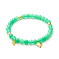 Tamara Comolli INDIA Armband mit Chrysoprase Medium (B-IND-Chry-1-m-yg) aus Gelbgold mit Chrysopras