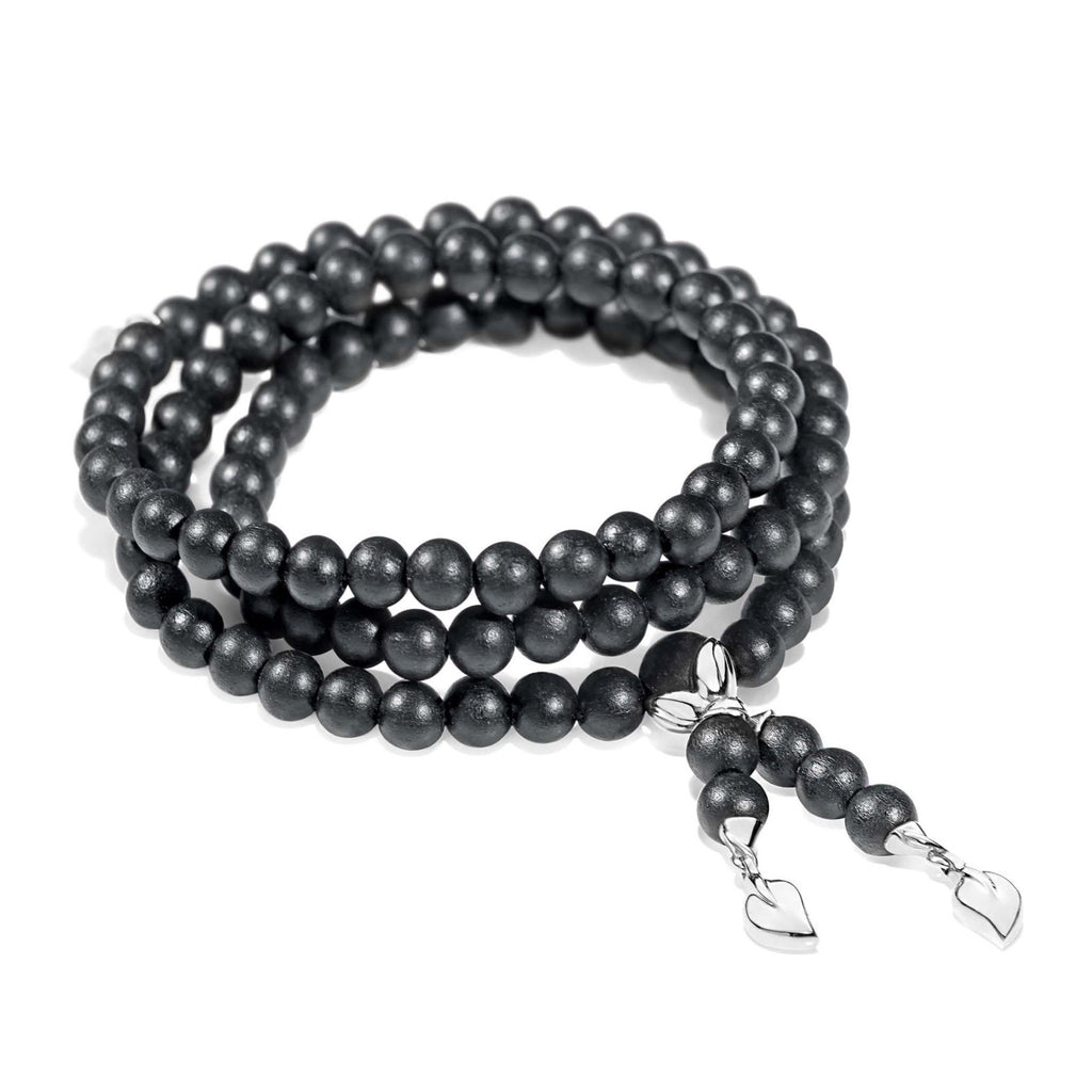 Tamara Comolli INDIA Armband mit Ebenholz Large (B-IND-EW-l-wg) aus Weißgold