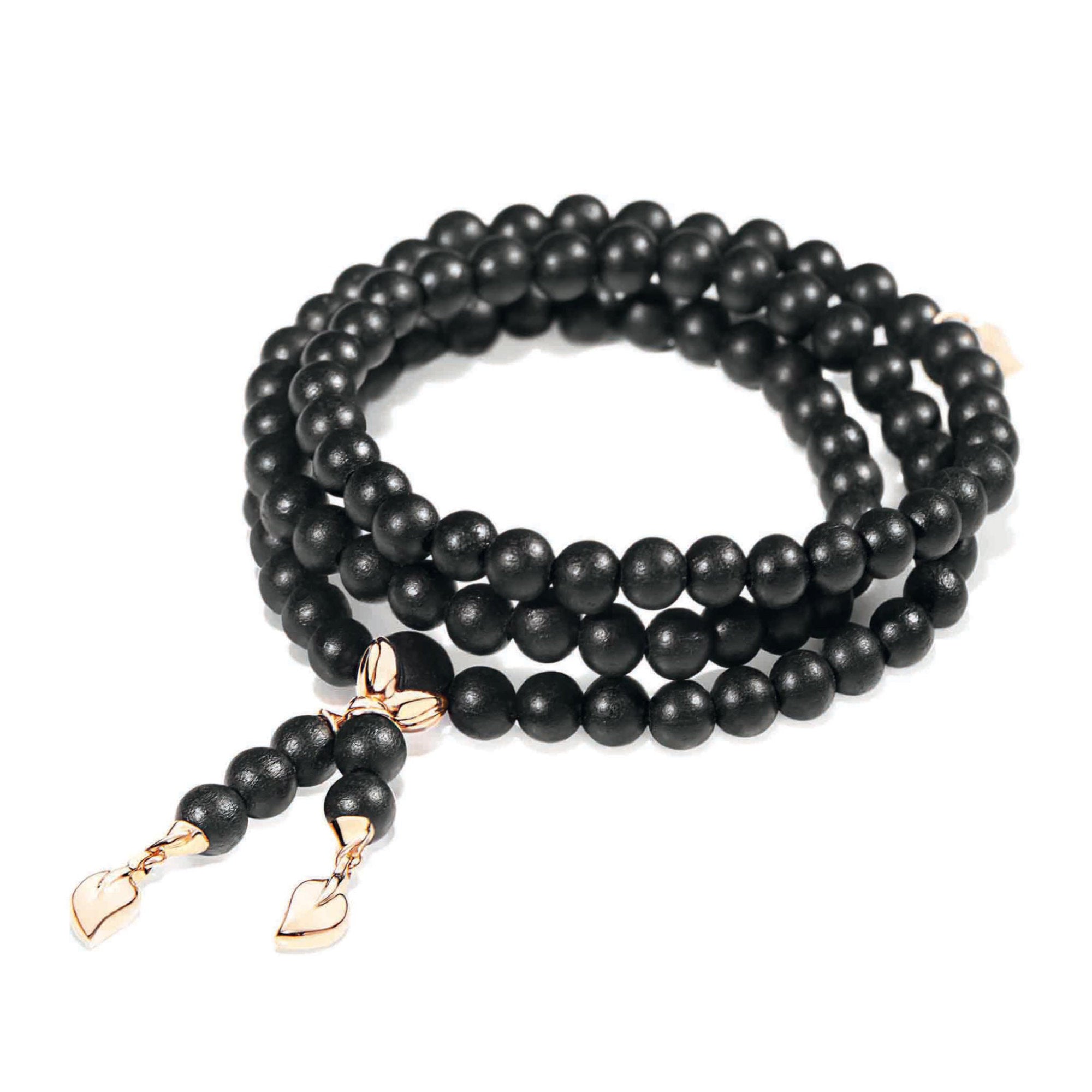 Tamara Comolli INDIA Armband mit Ebenholz Medium (B-IND-EW-m-rg) aus Roségold