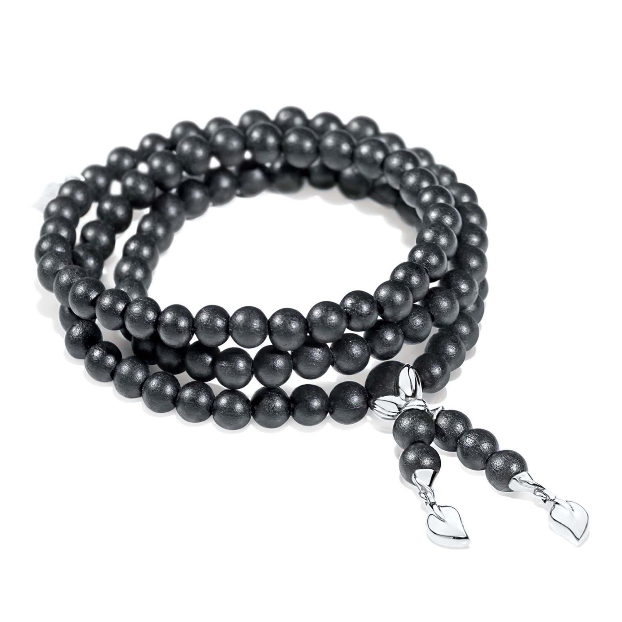 Tamara Comolli INDIA Armband mit Ebenholz Medium (B-IND-EW-m-wg) aus Weißgold