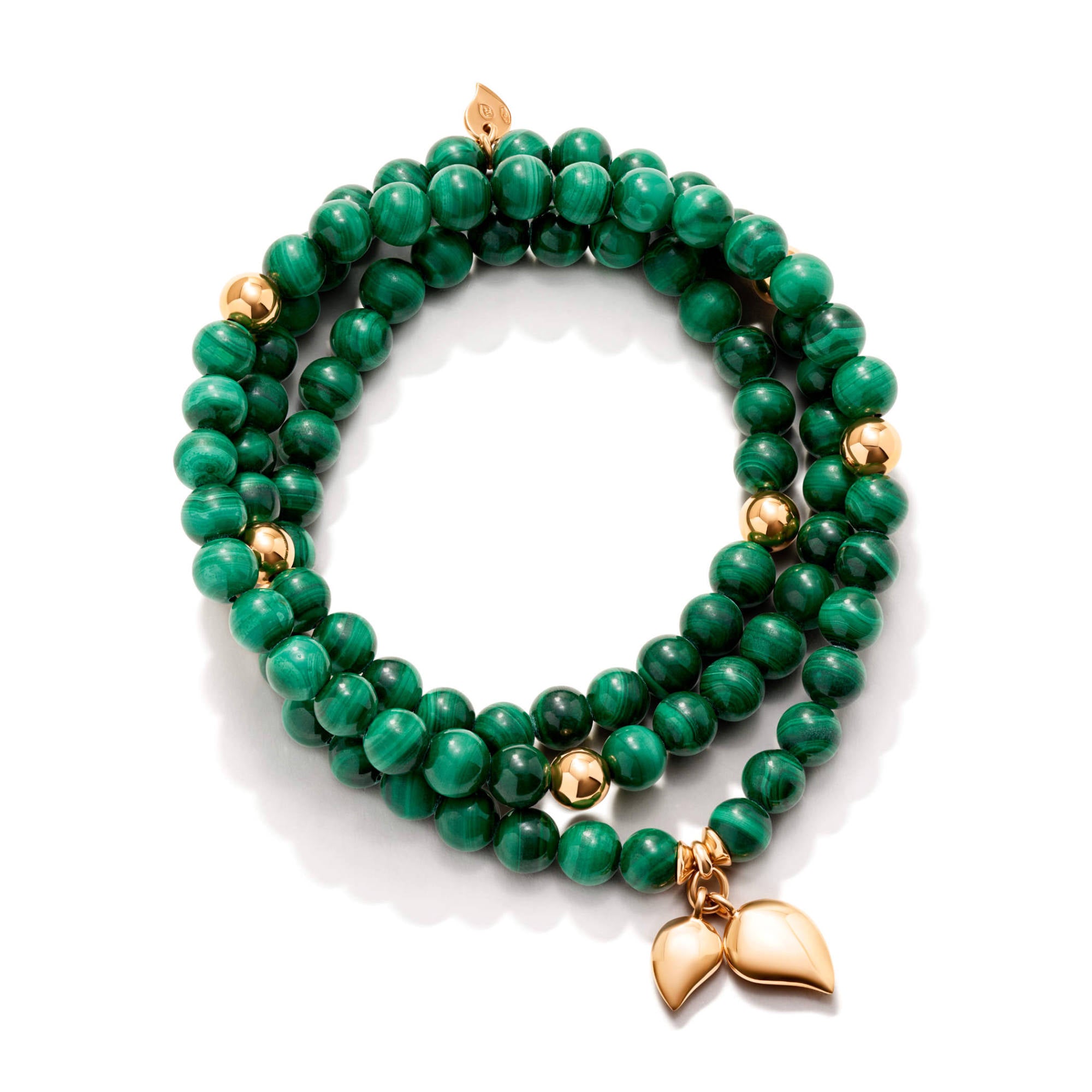 Tamara Comolli INDIA Armband mit Malachite Medium (B-IND-Mal-3-m-rg) aus Roségold mit Malachit