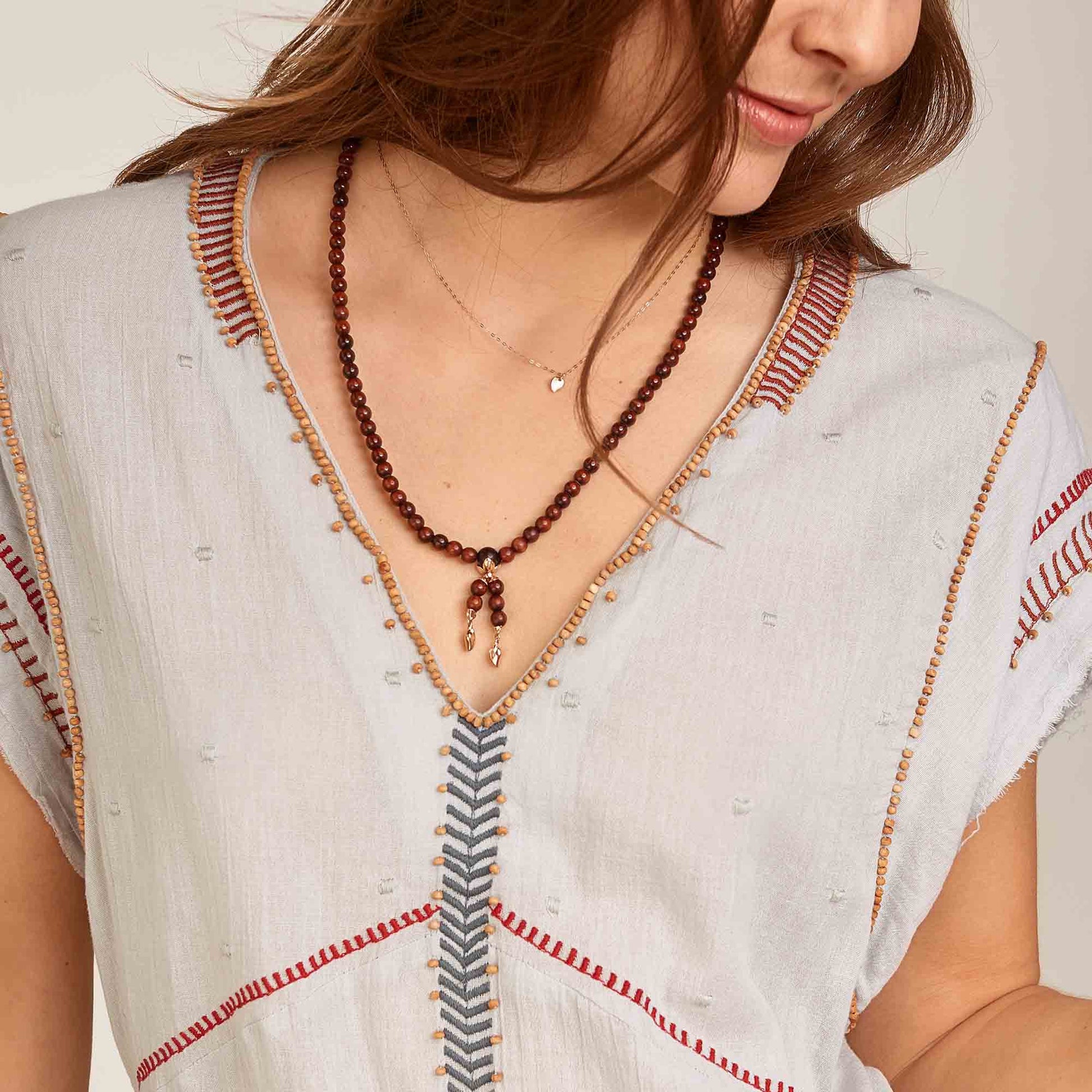 Tamara Comolli INDIA Armband mit Snakewood Medium (B-IND-SW-m-rg) aus Roségold