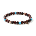 Tamara Comolli INDIA Armband mit Snakewood und Türkis Medium (B-IND-SWTur-1-m-rg) aus Roségold mit Türkis