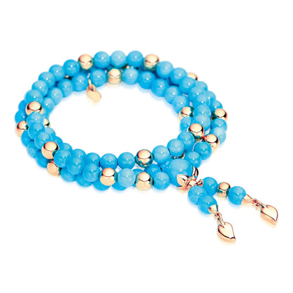 Tamara Comolli INDIA Armband mit Türkis Medium (B-IND-Tur-m-rg) aus Roségold mit Türkis