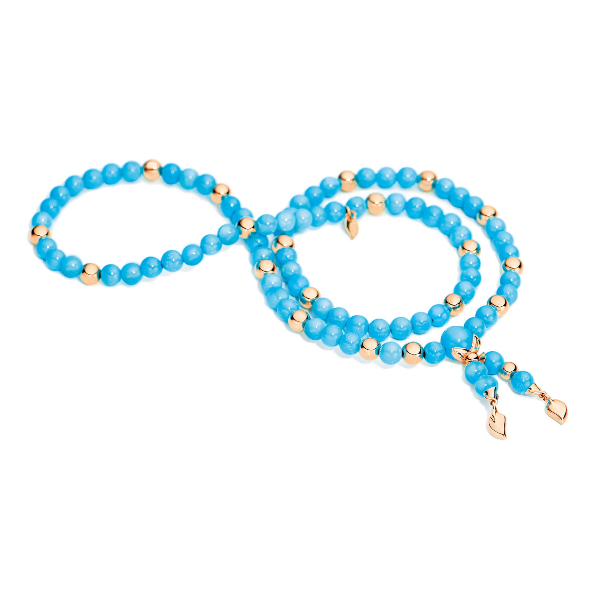 Tamara Comolli INDIA Armband mit Türkis Medium (B-IND-Tur-m-rg) aus Roségold mit Türkis