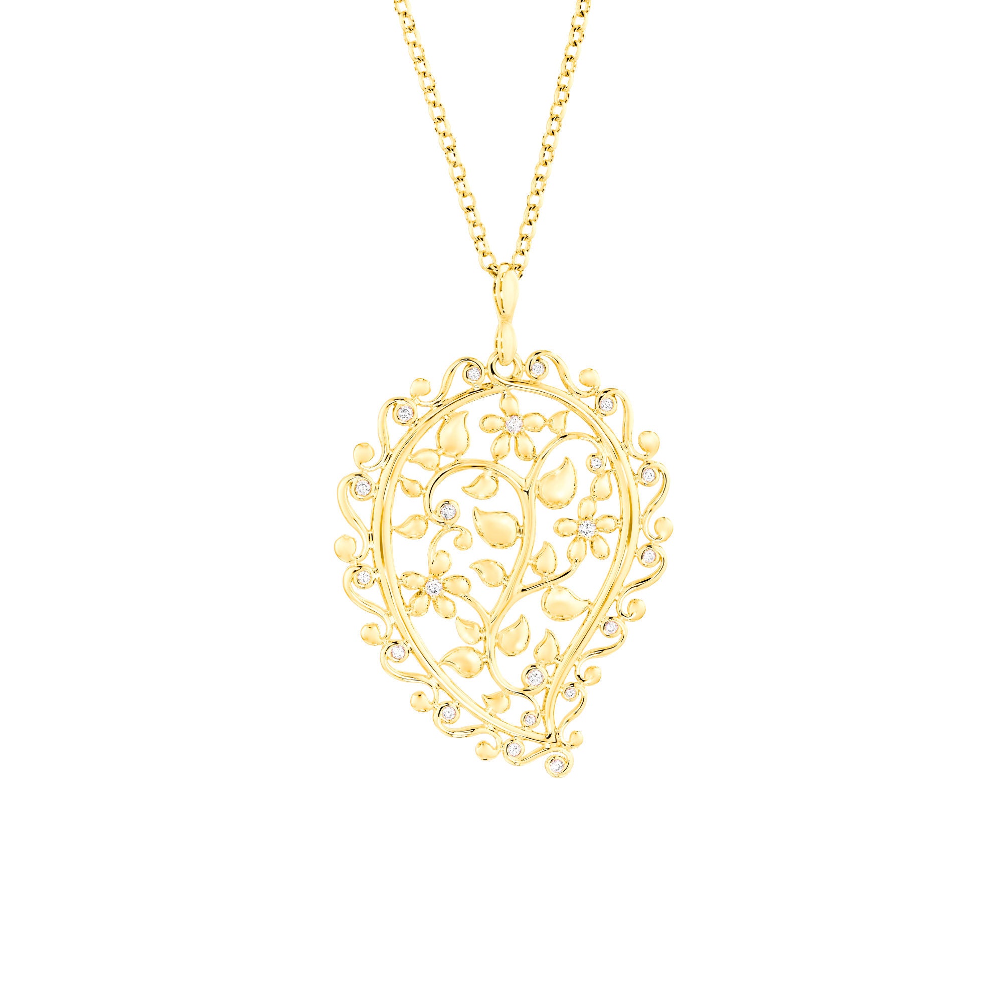 Tamara Comolli INDIA Dream Anhänger (P-IND-Dre-Cl-yg) aus Gelbgold mit Diamant