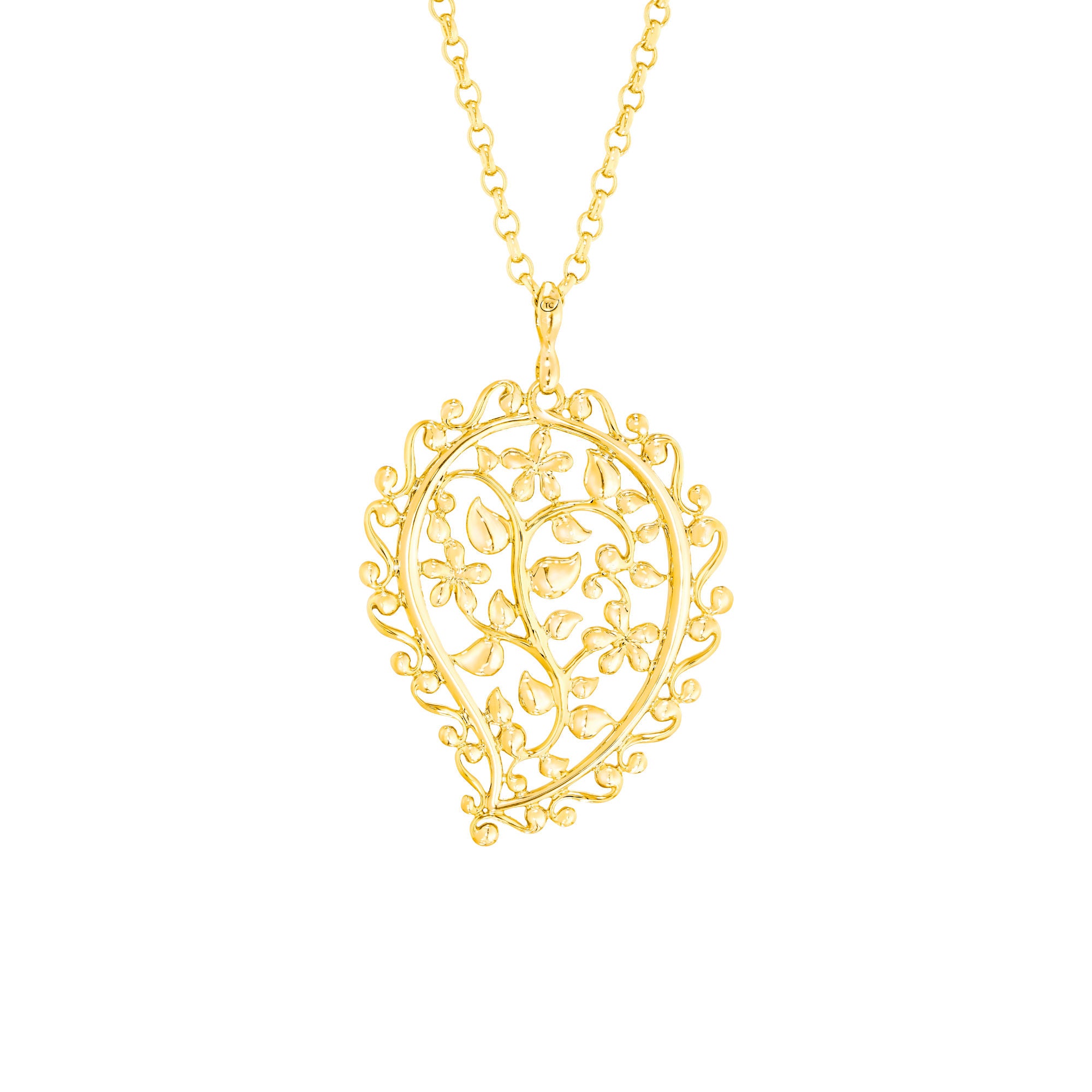 Tamara Comolli INDIA Dream Anhänger (P-IND-Dre-Cl-yg) aus Gelbgold mit Diamant
