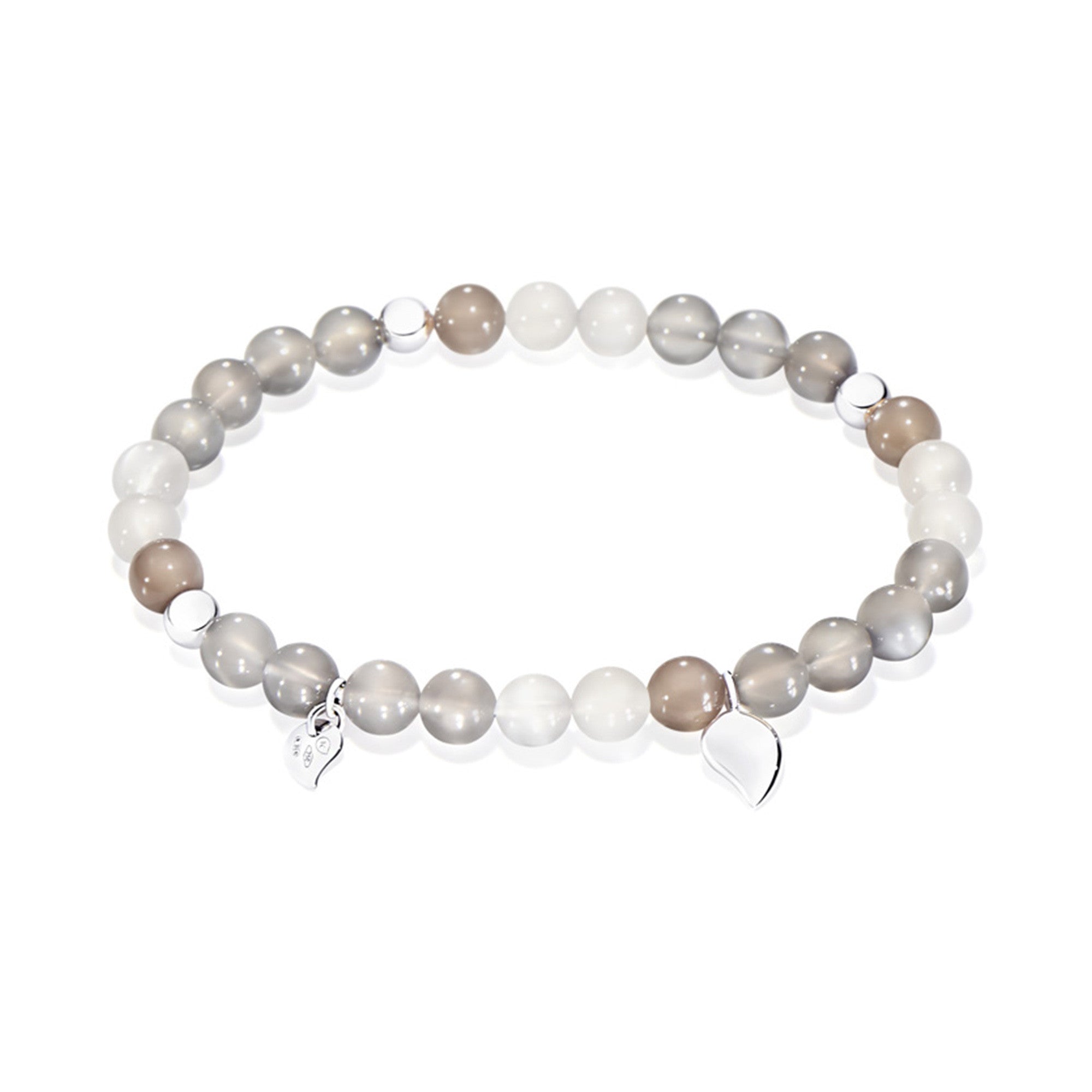Tamara Comolli INDIA Drop Armband 'Cashmere' Medium (B-IND-Cas-Dr-m-wg) aus Weißgold mit Mondstein