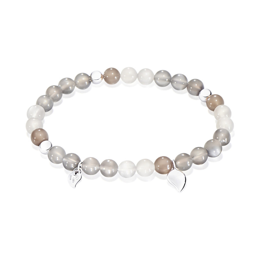 Tamara Comolli INDIA Drop Armband 'Cashmere' Medium (B-IND-Cas-Dr-m-wg) aus Weißgold mit Mondstein