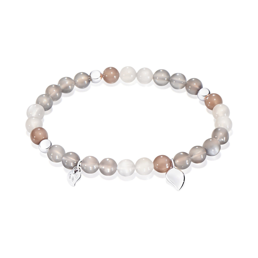 Tamara Comolli INDIA Drop Armband 'Cashmere' Small (B-IND-Cas-Dr-s-wg) aus Weißgold mit Mondstein