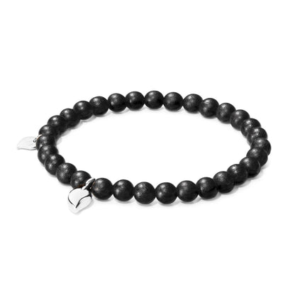 Tamara Comolli INDIA Drop Armband mit Ebenholz Medium (B-IND-EW-Dr-m-wg) aus Weißgold