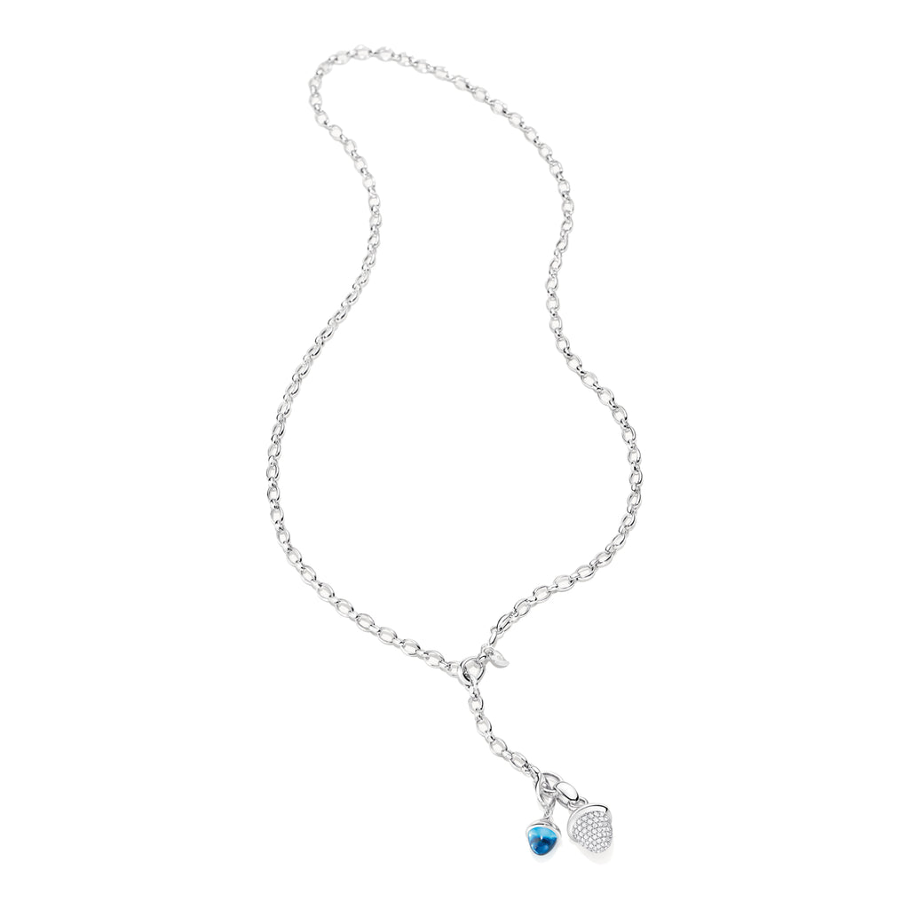Tamara Comolli LARIAT Halskette (N-LAR-60-wg) aus Weißgold