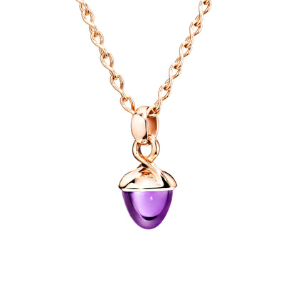 Tamara Comolli MIKADO Bouquet Anhänger mit Amethyst (P-MB-Am-rg) aus Roségold mit Amethyst