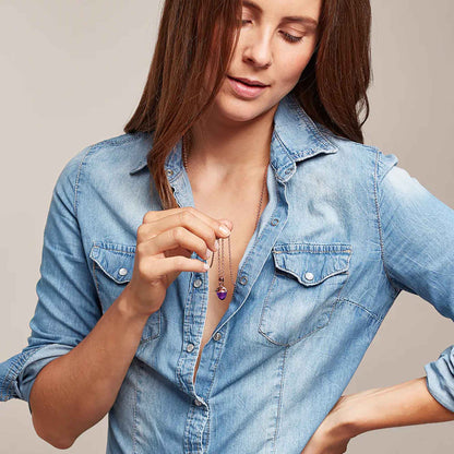 Tamara Comolli MIKADO Bouquet Anhänger mit Amethyst (P-MB-Am-rg) aus Roségold mit Amethyst