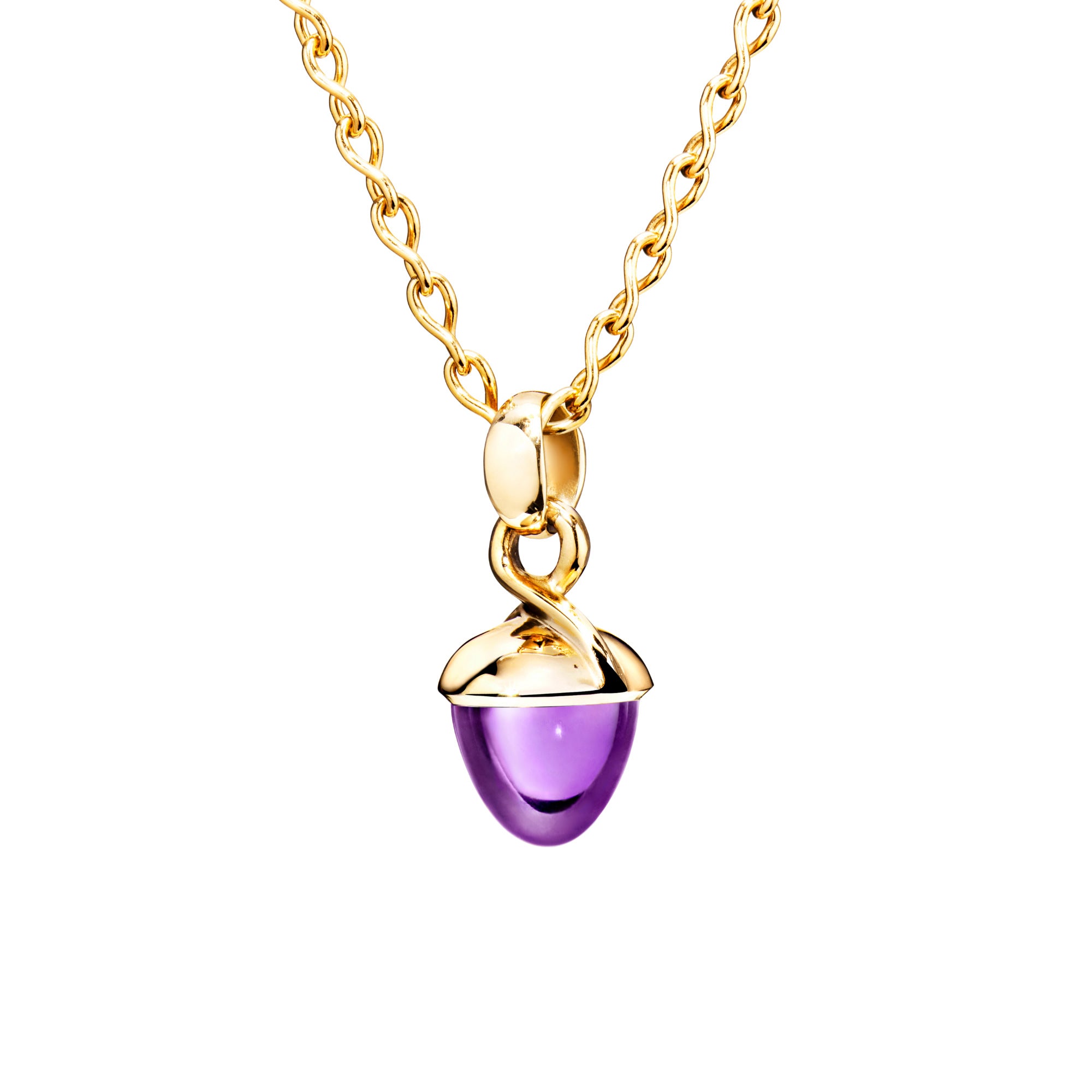 Tamara Comolli MIKADO Bouquet Anhänger mit Amethyst (P-MB-Am-yg) aus Gelbgold mit Amethyst