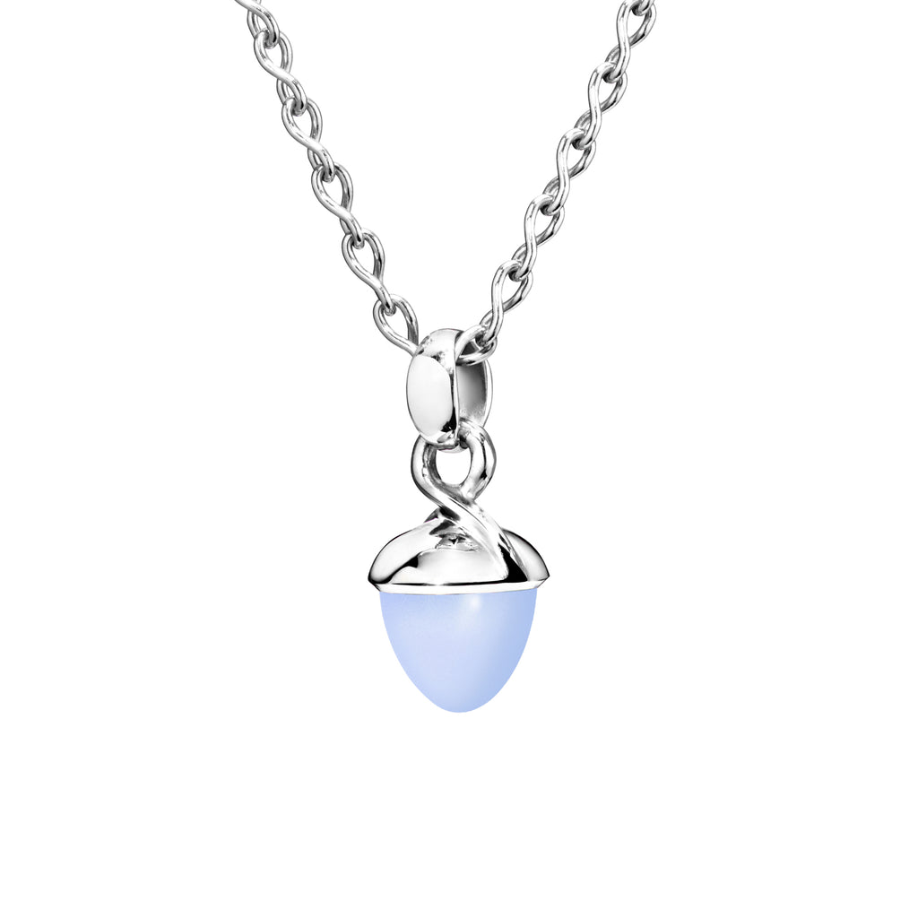Tamara Comolli MIKADO Bouquet Anhänger mit Chalcedon (P-MB-ChBl-wg) aus Weißgold mit Chalcedon