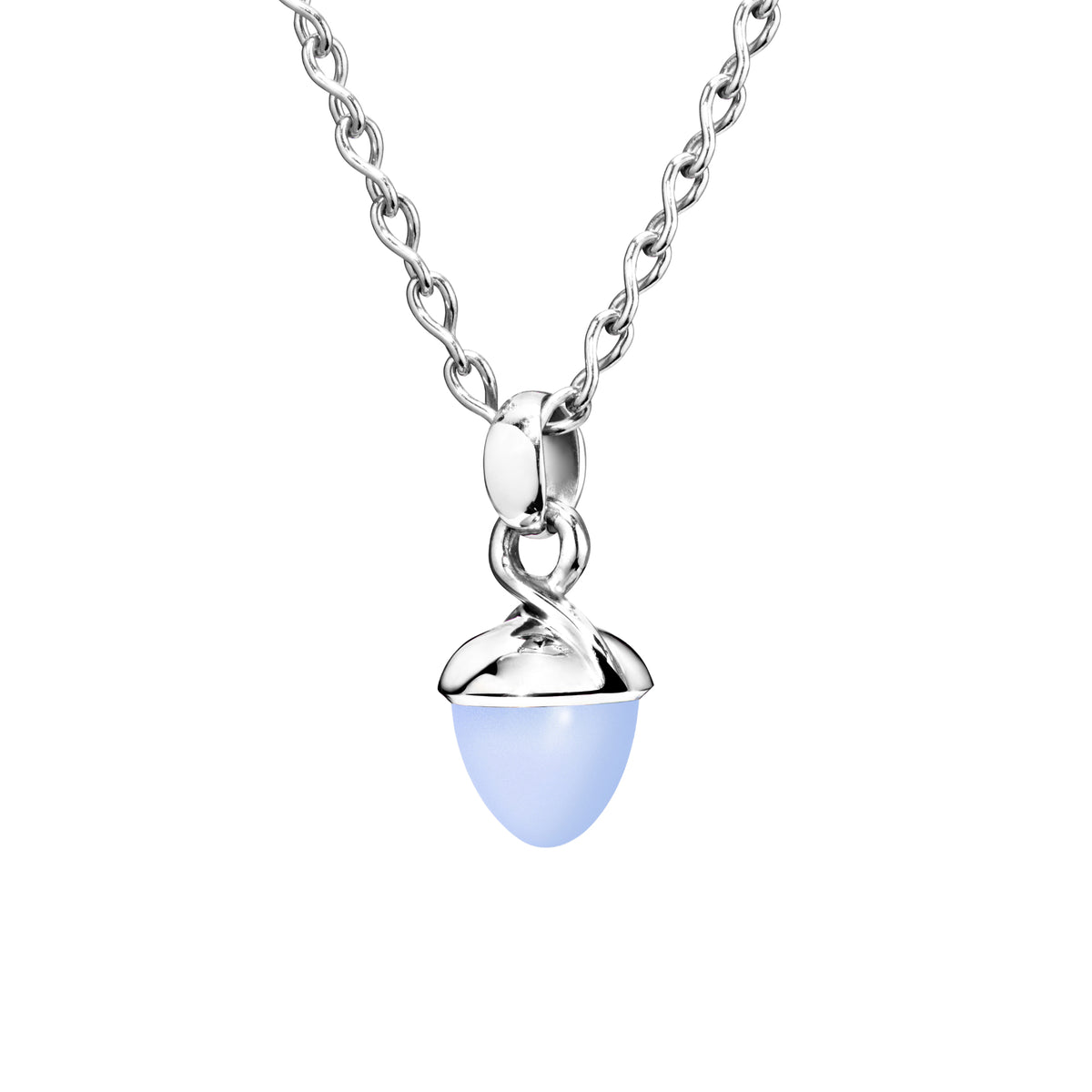 Tamara Comolli MIKADO Bouquet Anhänger mit Chalcedon (P-MB-ChBl-wg) aus Weißgold mit Chalcedon