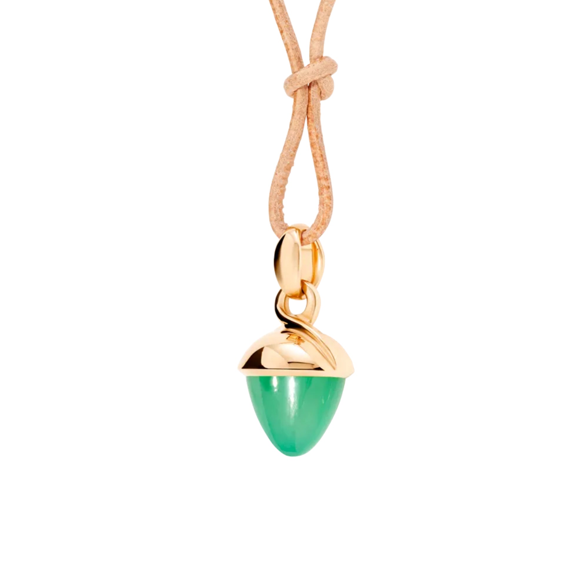 Tamara Comolli MIKADO Bouquet Anhänger mit Chrysoprase (P-MB-Chry-rg) aus Roségold mit Chrysopras