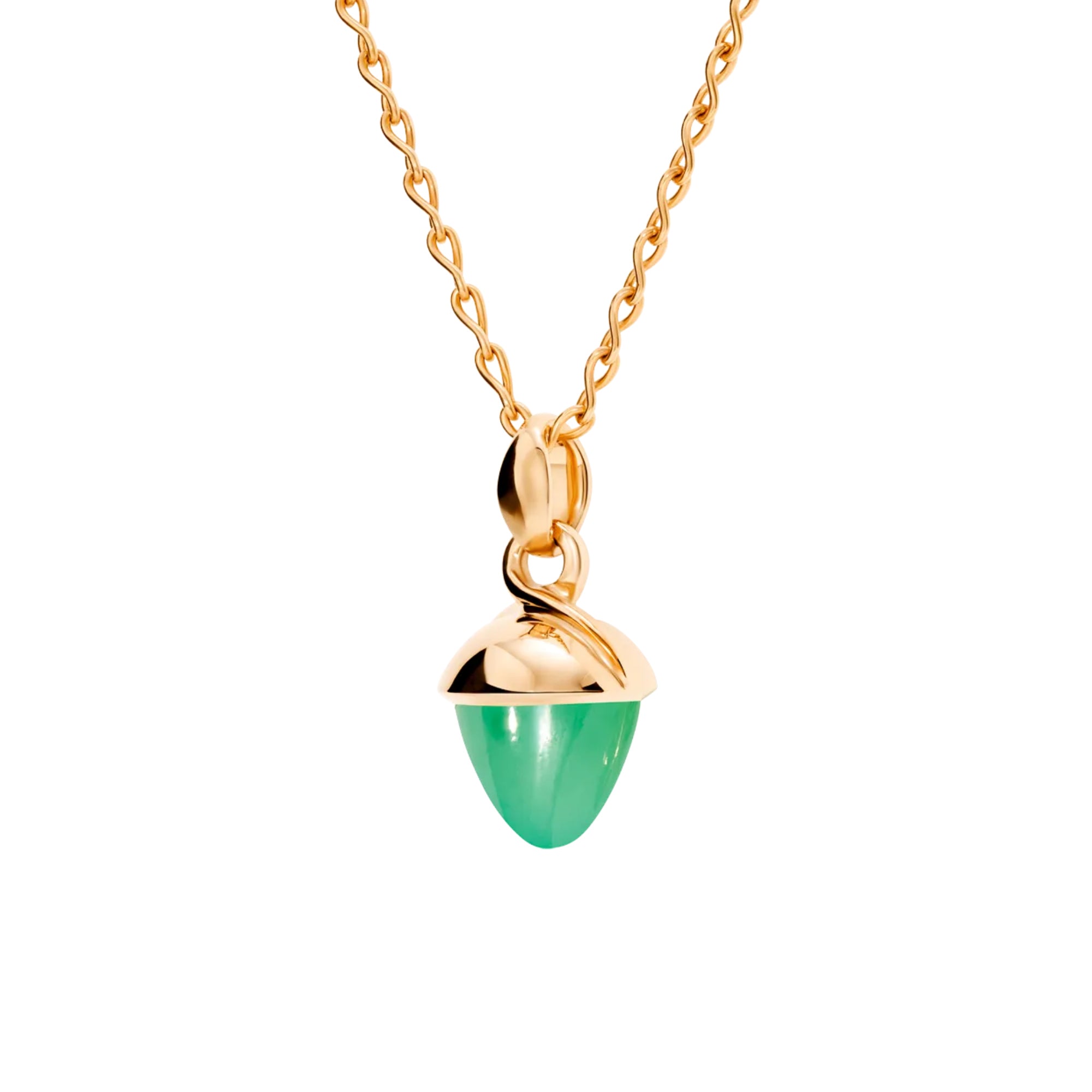 Tamara Comolli MIKADO Bouquet Anhänger mit Chrysoprase (P-MB-Chry-rg) aus Roségold mit Chrysopras