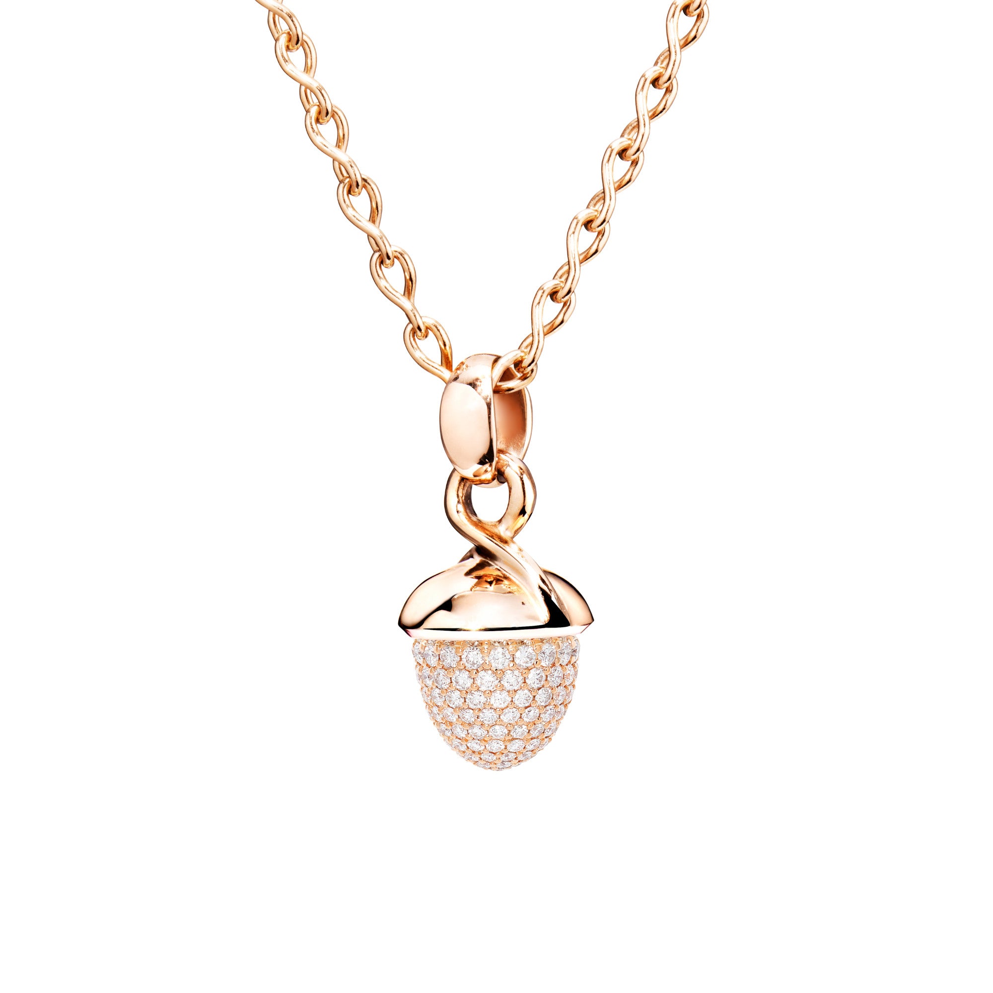 Tamara Comolli MIKADO Bouquet Anhänger mit Diamant-Pavé (P-MB-p-rg) aus Roségold mit Diamant
