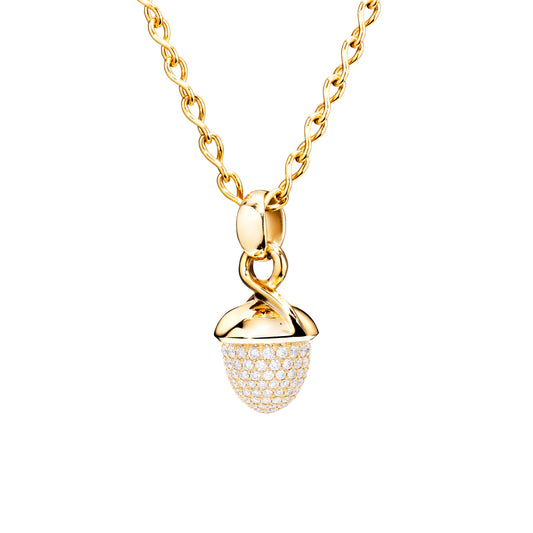 Tamara Comolli MIKADO Bouquet Anhänger mit Diamant-Pavé (P-MB-p-yg) aus Gelbgold mit Diamant