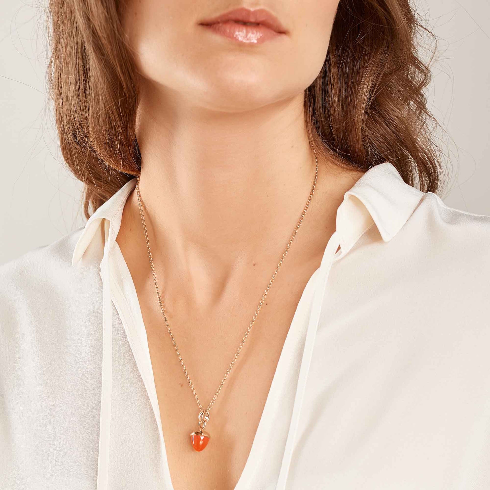 Tamara Comolli MIKADO Bouquet Anhänger mit Karneol (P-MB-Carn-rg) aus Roségold mit Karneol