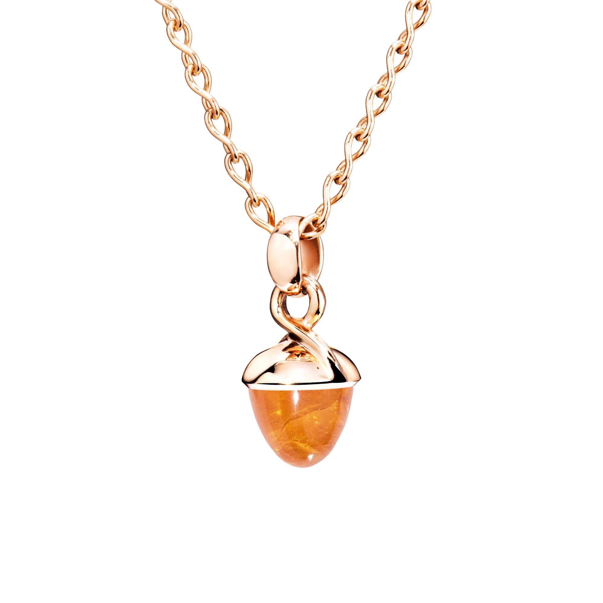Tamara Comolli MIKADO Bouquet Anhänger mit Mandarin-Granat (P-MB-Man-rg) aus Roségold mit Granat