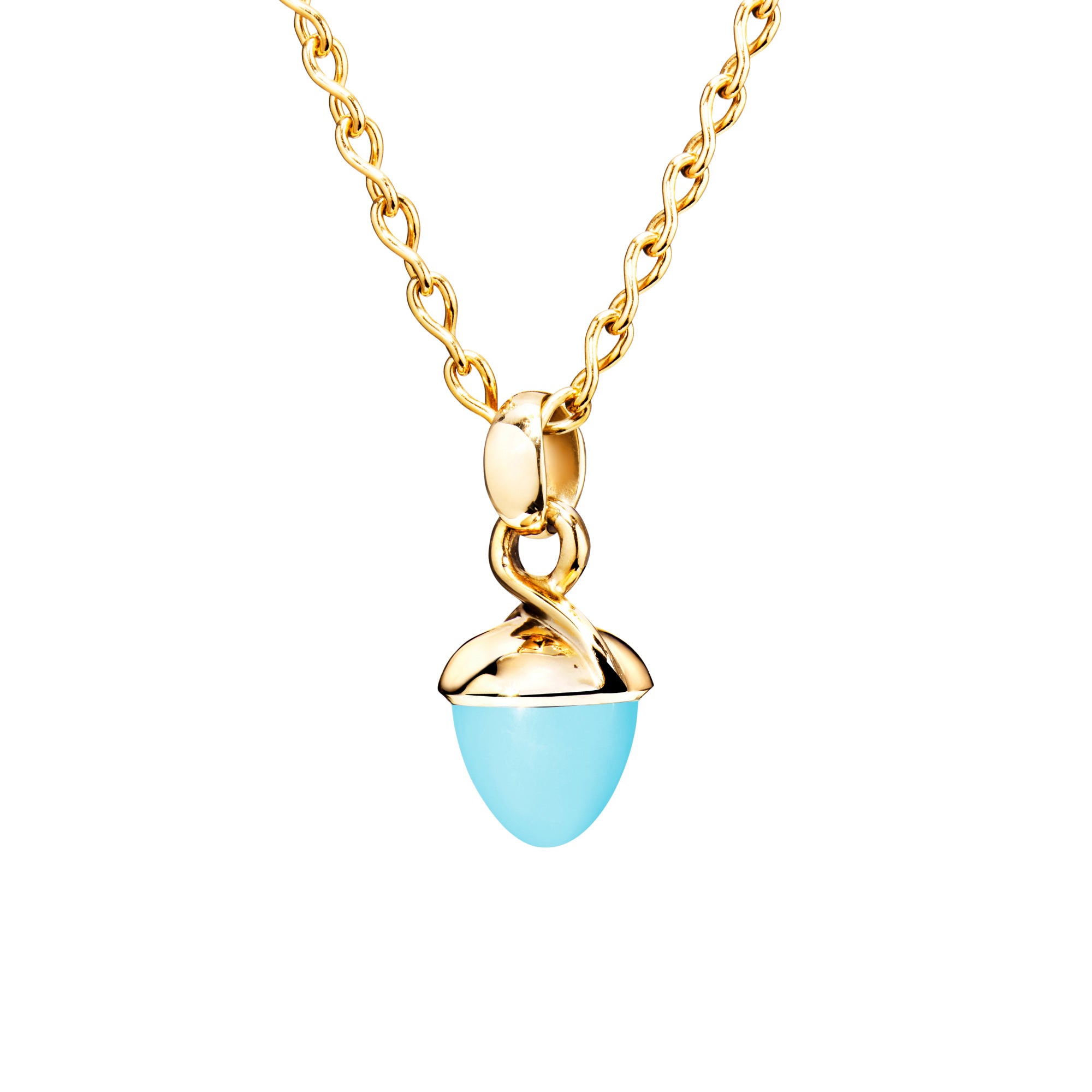 Tamara Comolli MIKADO Bouquet Anhänger mit Türkis (P-MB-Tur-yg) aus Gelbgold mit Türkis