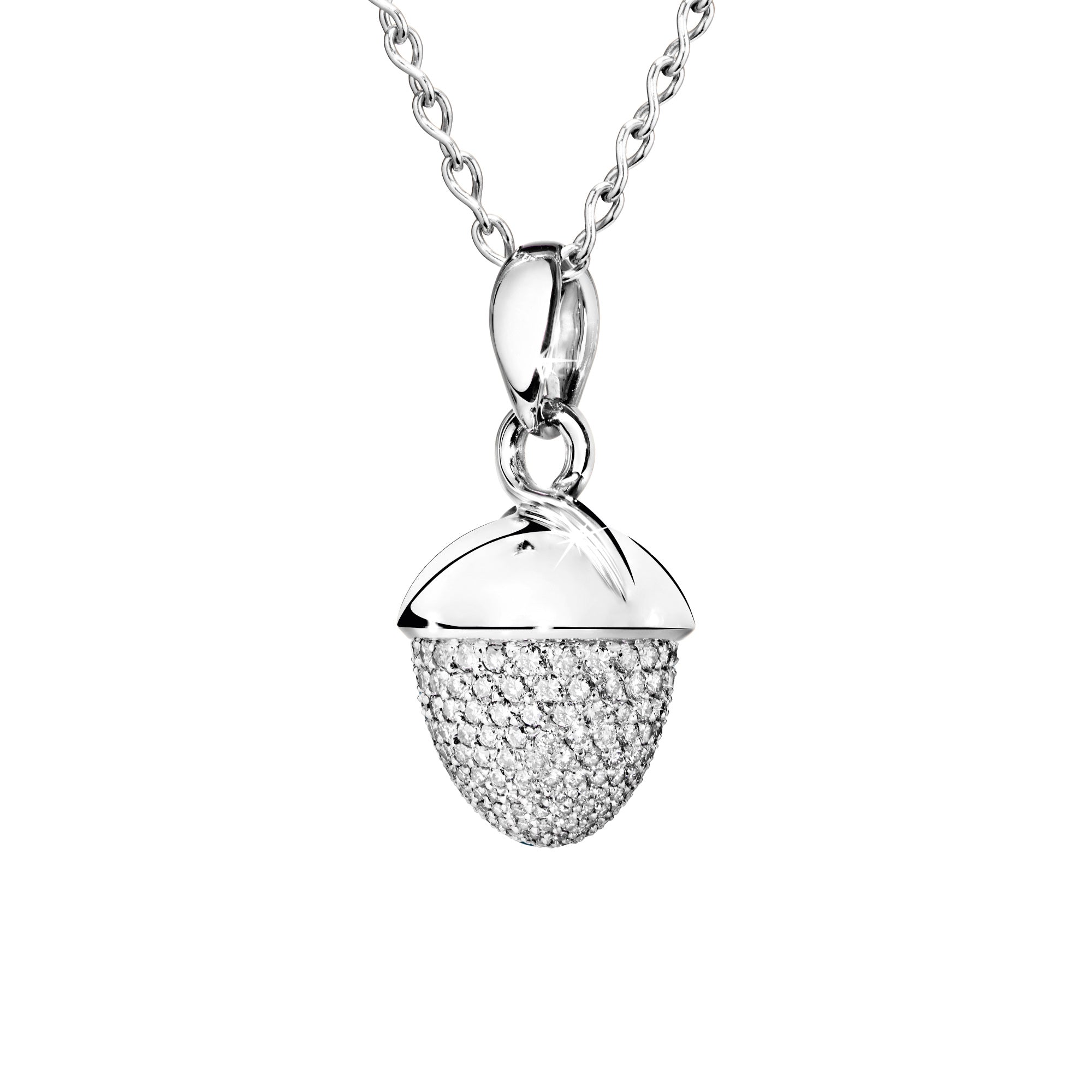 Tamara Comolli MIKADO Bouquet Anhänger XL mit Diamant-Pavé (P-MB-XL-p-wg) aus Weißgold mit Diamant
