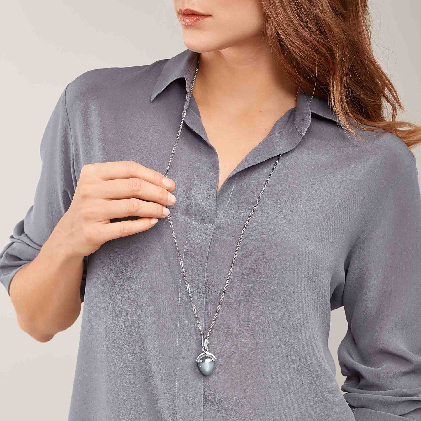 Tamara Comolli MIKADO Bouquet XL Anhänger mit Mondstein (P-MB-XL-MoGr-wg) aus Weißgold mit Mondstein