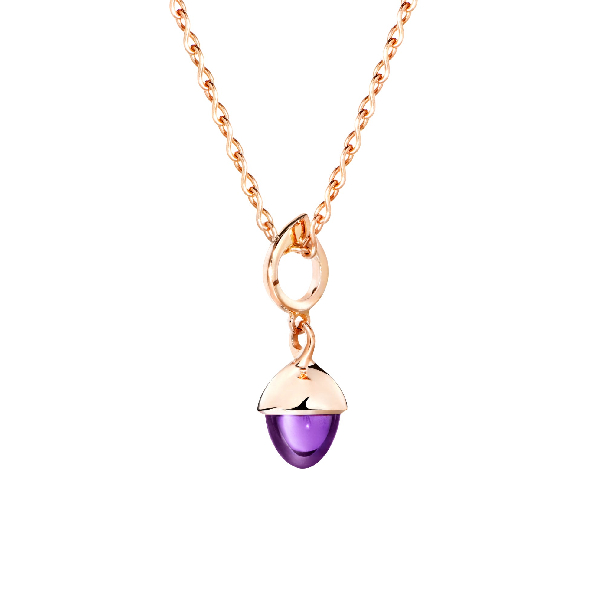 Tamara Comolli MIKADO Flamenco Anhänger mit Amethyst (P-MFL-Am-rg) aus Roségold mit Amethyst