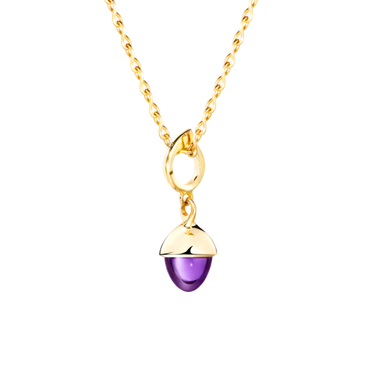 Tamara Comolli MIKADO Flamenco Anhänger mit Amethyst (P-MFL-Am-yg) aus Gelbgold mit Amethyst
