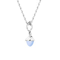 Tamara Comolli MIKADO Flamenco Anhänger mit Chalcedon (P-MFL-ChBl-wg) aus Weißgold mit Chalcedon