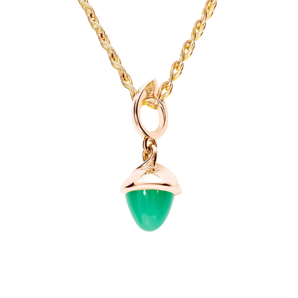 Tamara Comolli MIKADO Flamenco Anhänger mit Chrysoprase (P-MFL-Chry-rg) aus Roségold mit Chrysopras