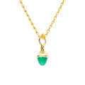 Tamara Comolli MIKADO Flamenco Anhänger mit Chrysoprase (P-MFL-Chry-yg) aus Gelbgold mit Chrysopras