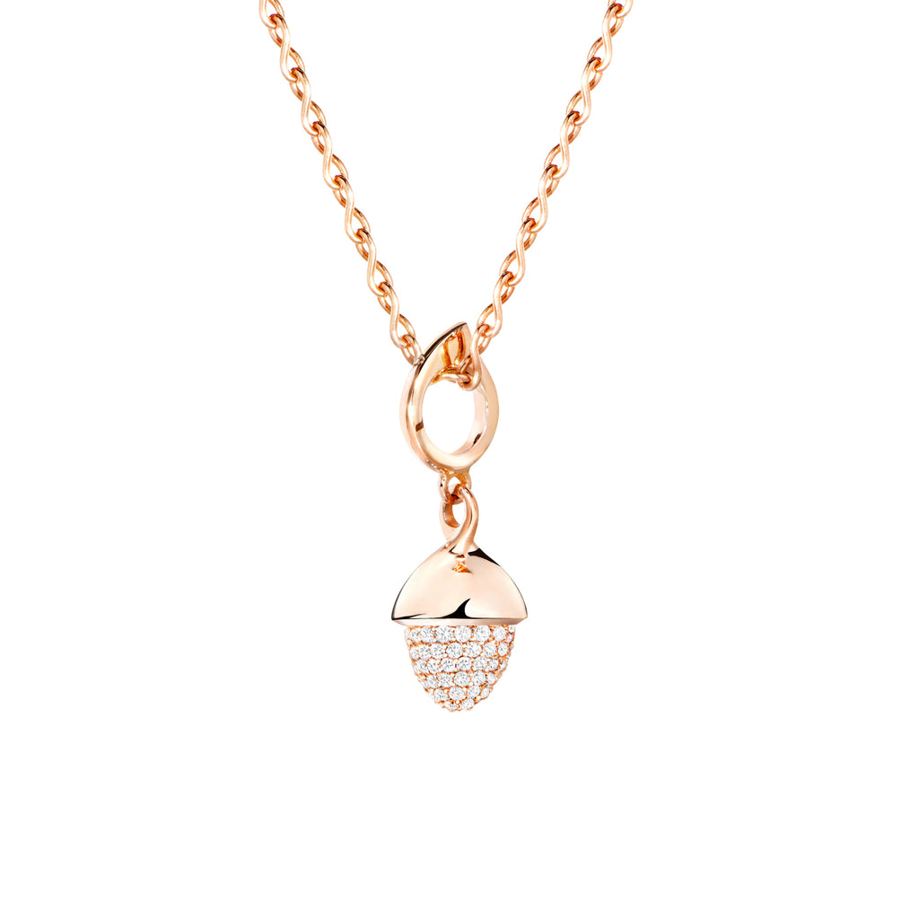 Tamara Comolli MIKADO Flamenco Anhänger mit Diamant-Pavé (P-MFL-p-rg) mit Diamant