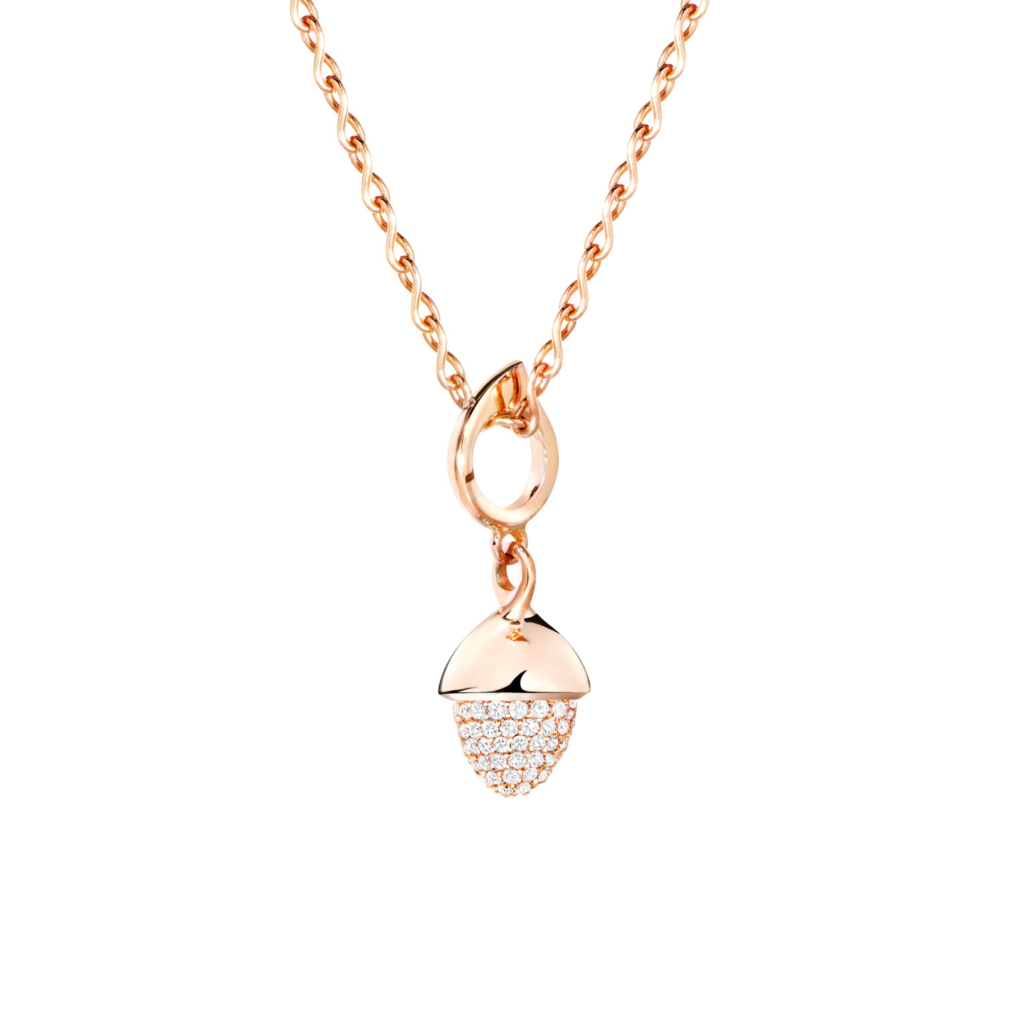 Tamara Comolli MIKADO Flamenco Anhänger mit Diamant-Pavé (P-MFL-p-rg) mit Diamant