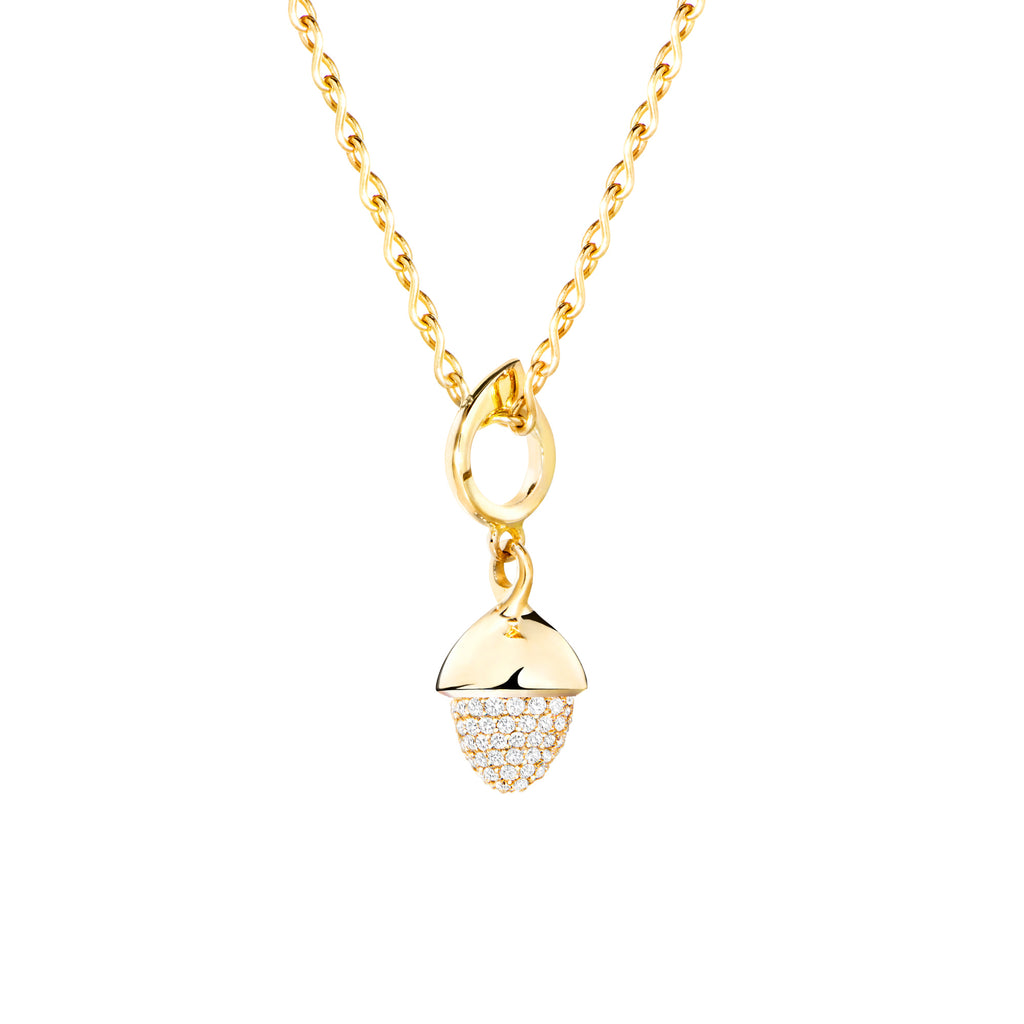 Tamara Comolli MIKADO Flamenco Anhänger mit Diamant-Pavé (P-MFL-p-yg) aus Gelbgold mit Diamant