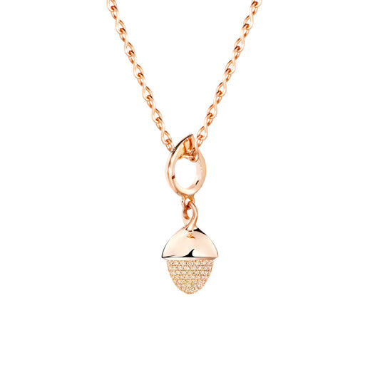 Tamara Comolli MIKADO Flamenco Anhänger mit Diamant-Pavé (P-MFL-pD-rg) aus Roségold mit Diamant