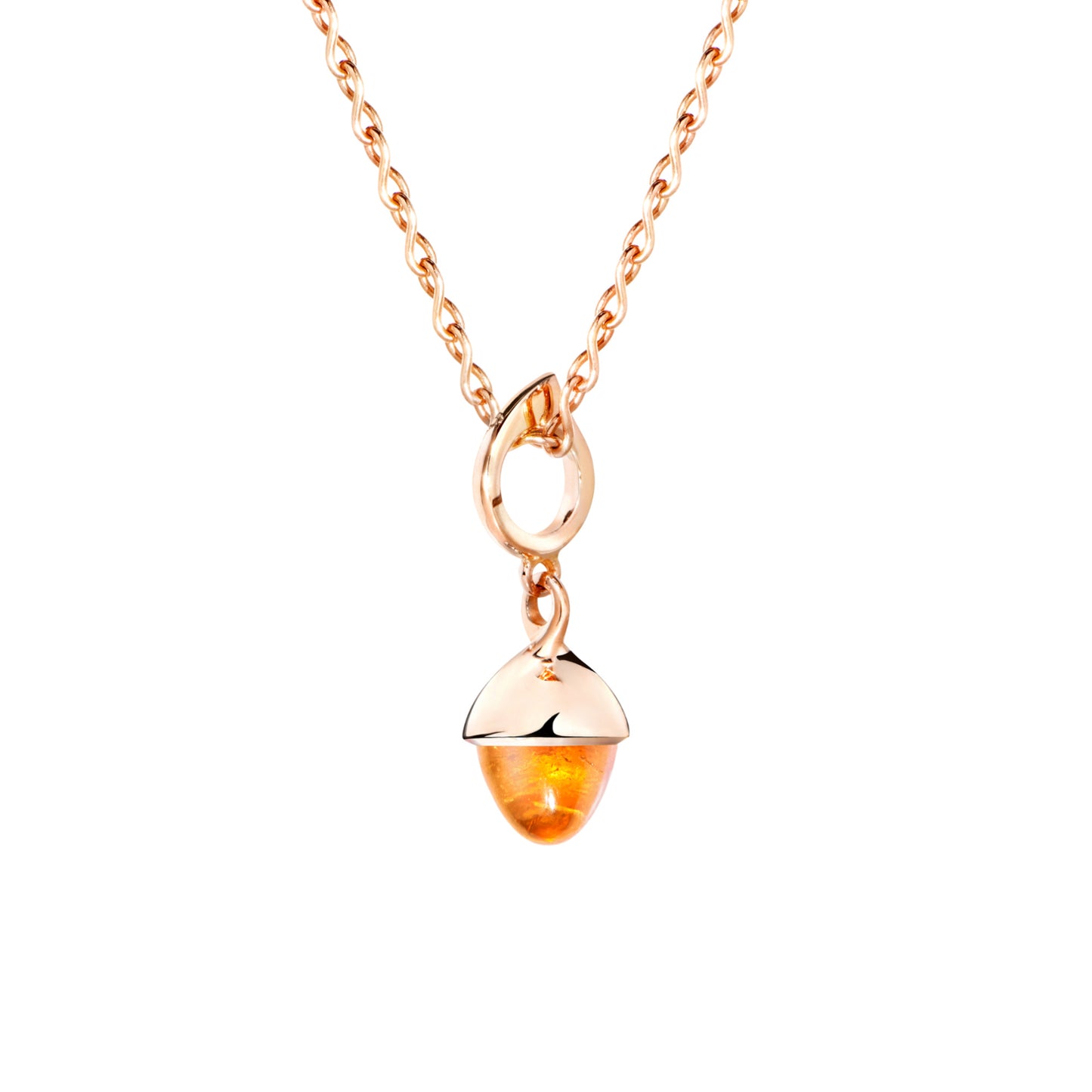 Tamara Comolli MIKADO Flamenco Anhänger mit Mandarin-Granat (P-MFL-Man-rg) aus Roségold mit Granat