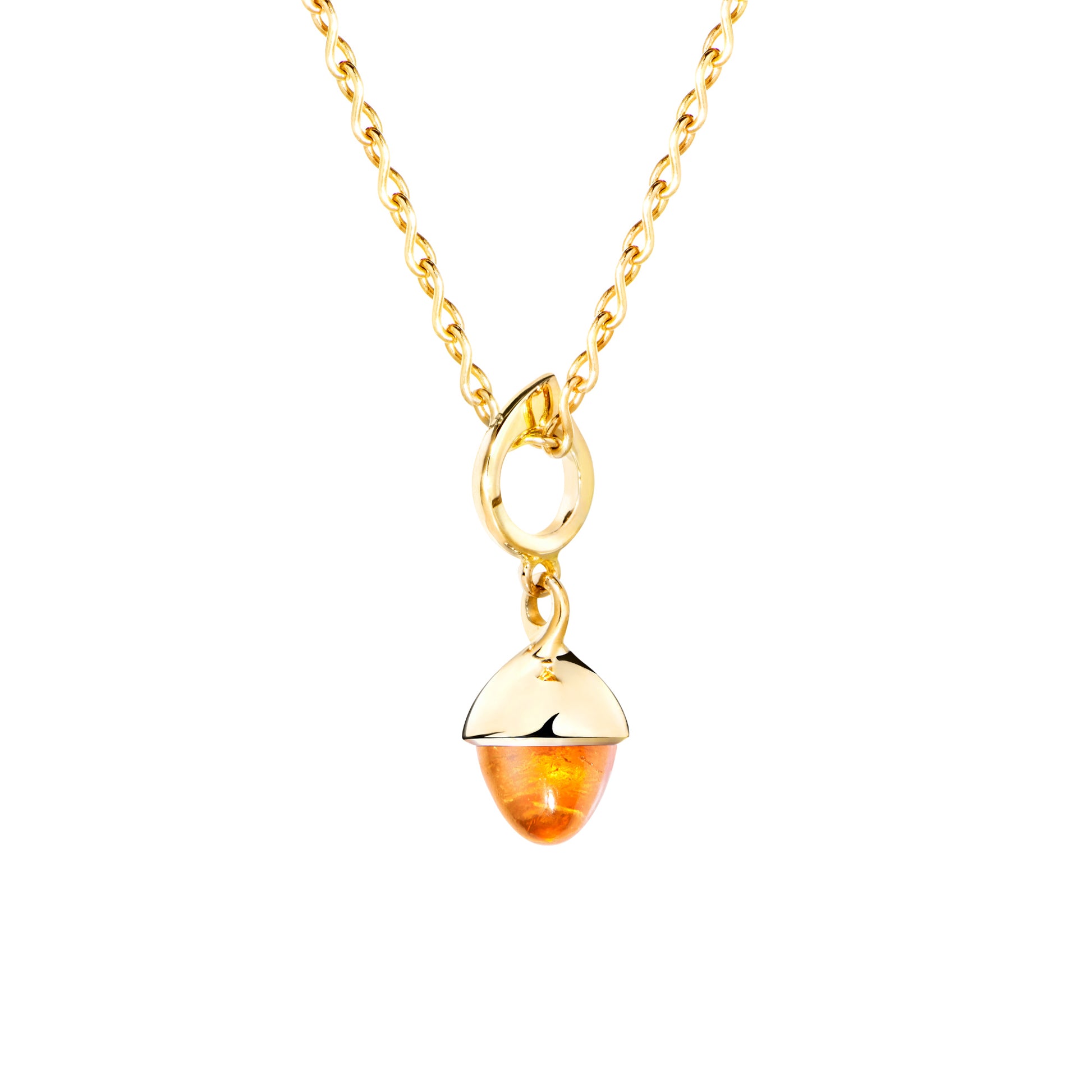 Tamara Comolli MIKADO Flamenco Anhänger mit Mandarin-Granat (P-MFL-Man-yg) aus Gelbgold mit Granat