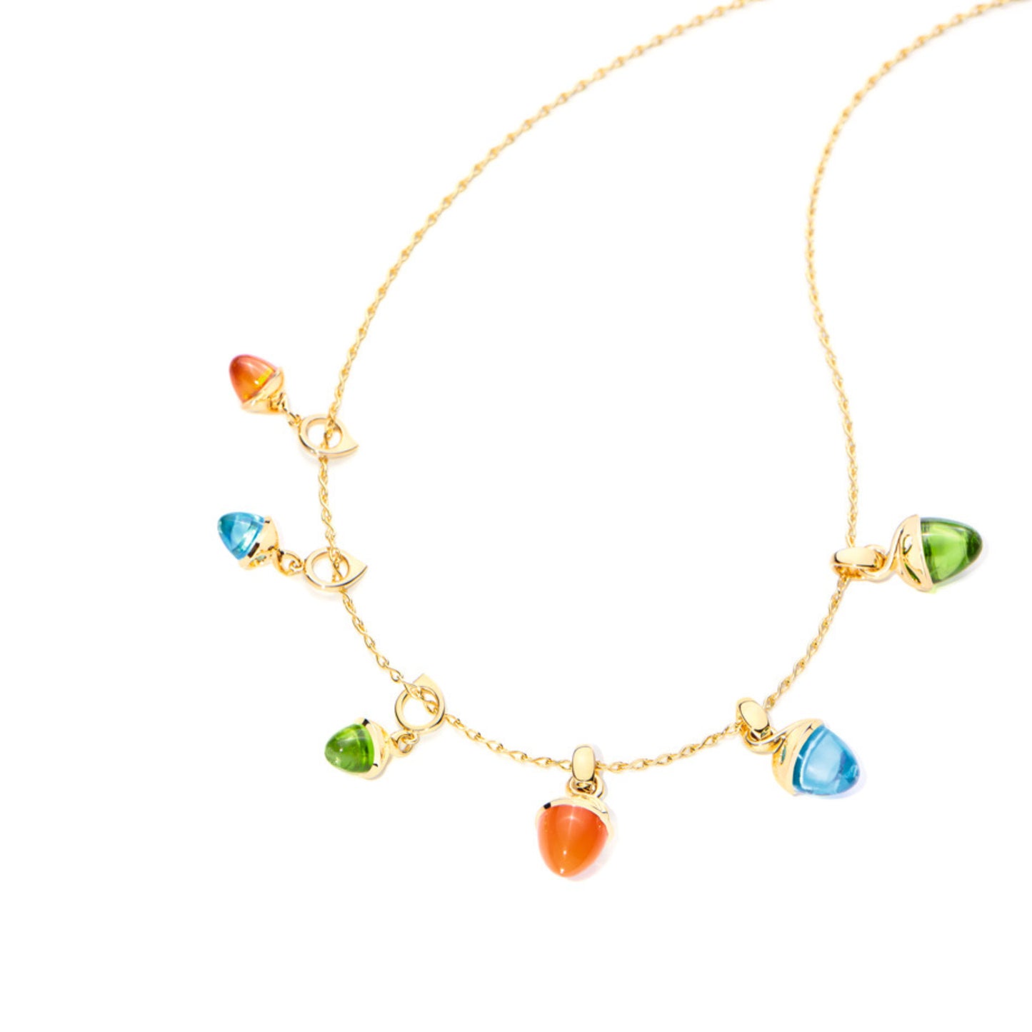 Tamara Comolli MIKADO Flamenco Anhänger mit Mandarin-Granat (P-MFL-Man-yg) aus Gelbgold mit Granat