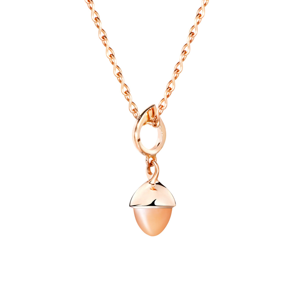 Tamara Comolli MIKADO Flamenco Anhänger mit Mondstein (P-MFL-MoOr-rg) aus Roségold mit Mondstein
