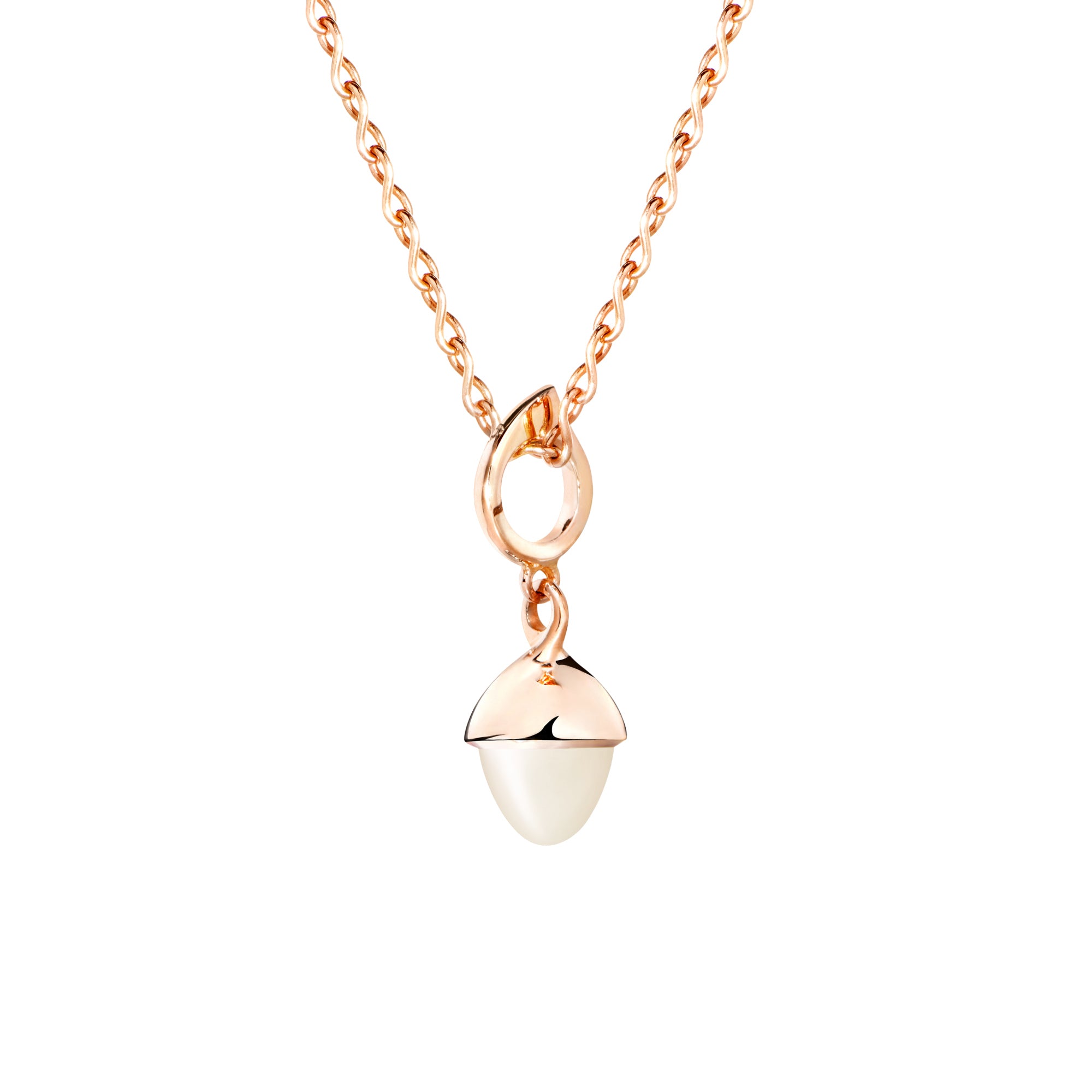 Tamara Comolli MIKADO Flamenco Anhänger mit Mondstein (P-MFL-MoSa-rg) aus Roségold mit Mondstein