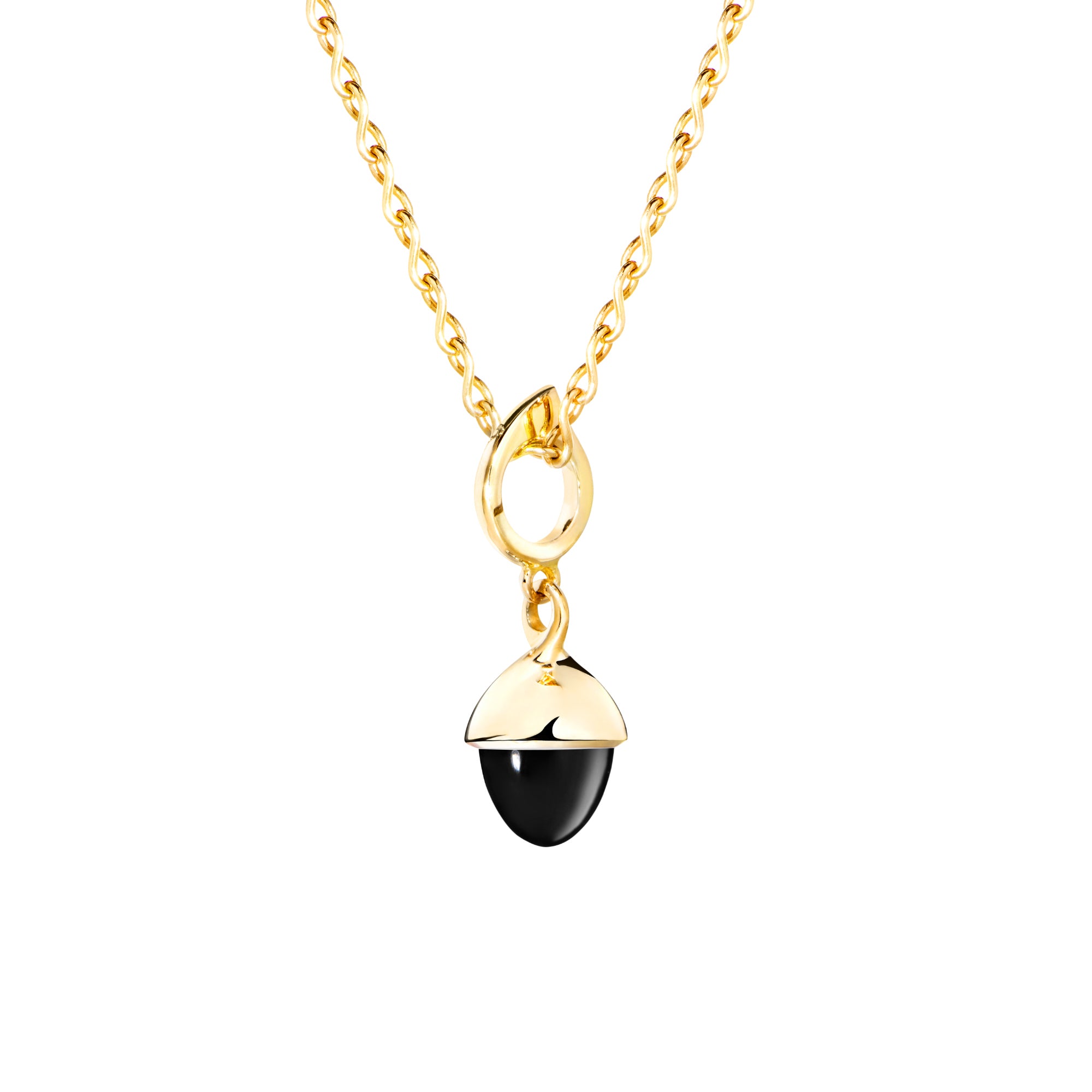 Tamara Comolli MIKADO Flamenco Anhänger mit Onyx (P-MFL-Onyx-yg) aus Gelbgold mit Onyx