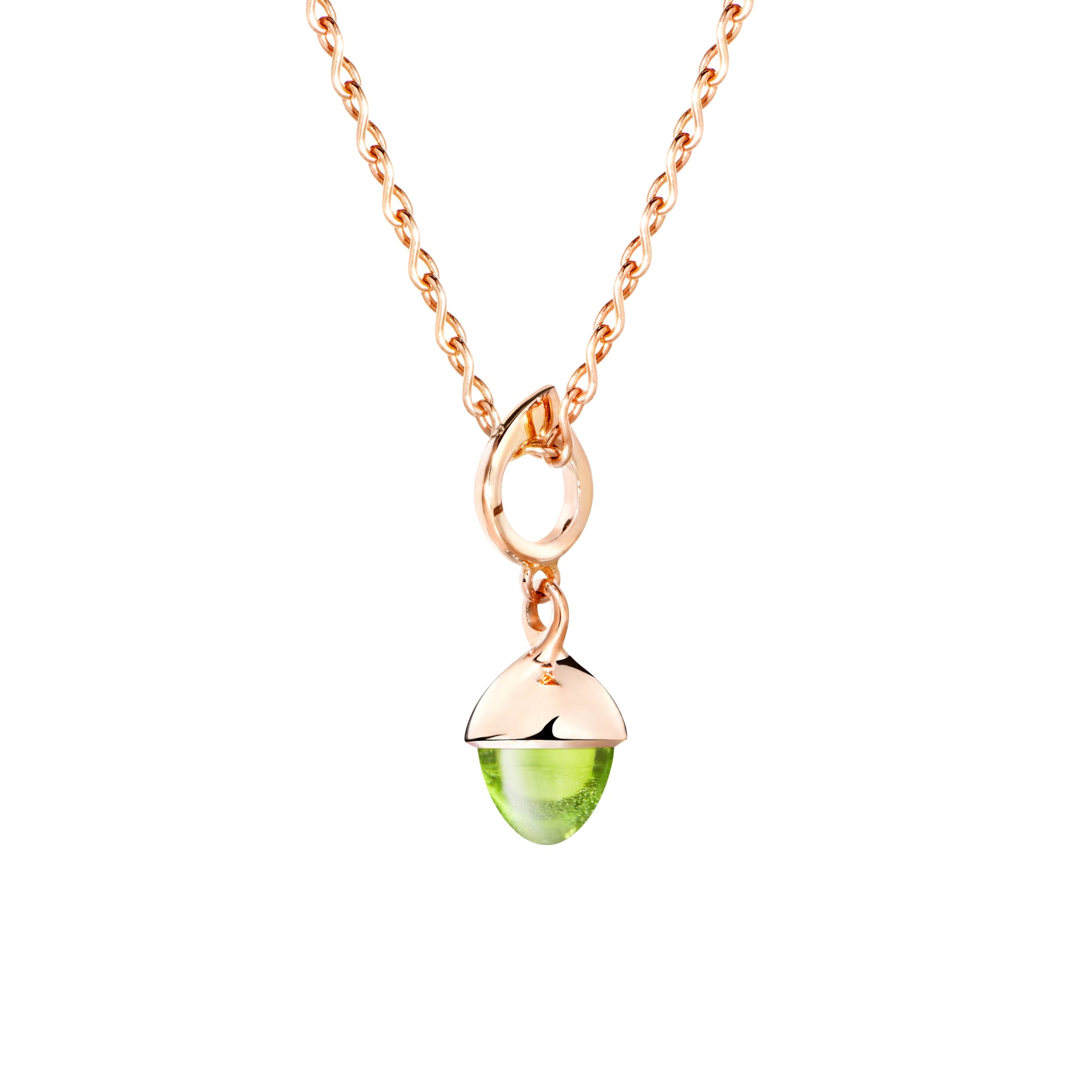 Tamara Comolli MIKADO Flamenco Anhänger mit Peridot (P-MFL-Per-rg) aus Roségold mit Peridot