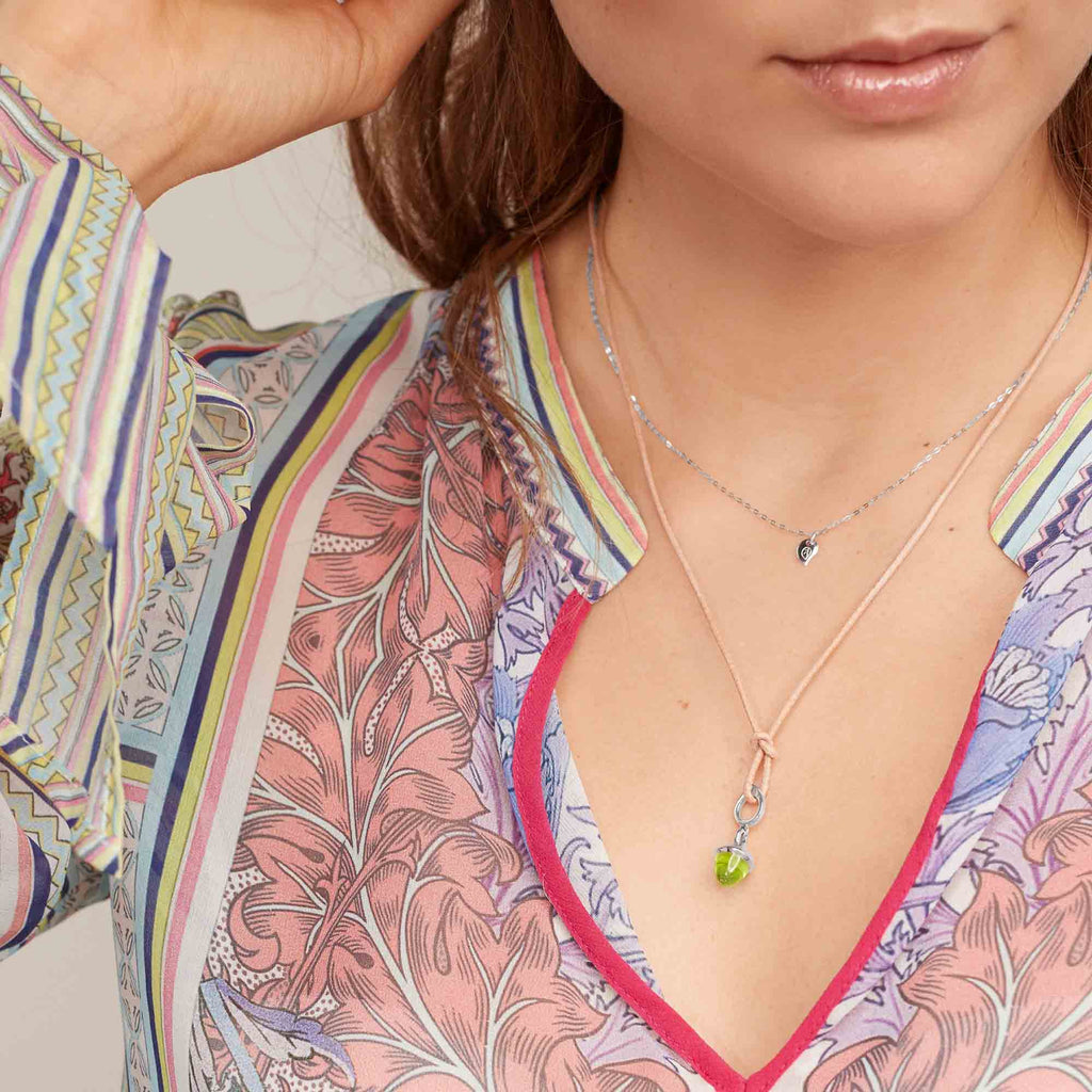 Tamara Comolli MIKADO Flamenco Anhänger mit Peridot (P-MFL-Per-wg) aus Weißgold mit Peridot